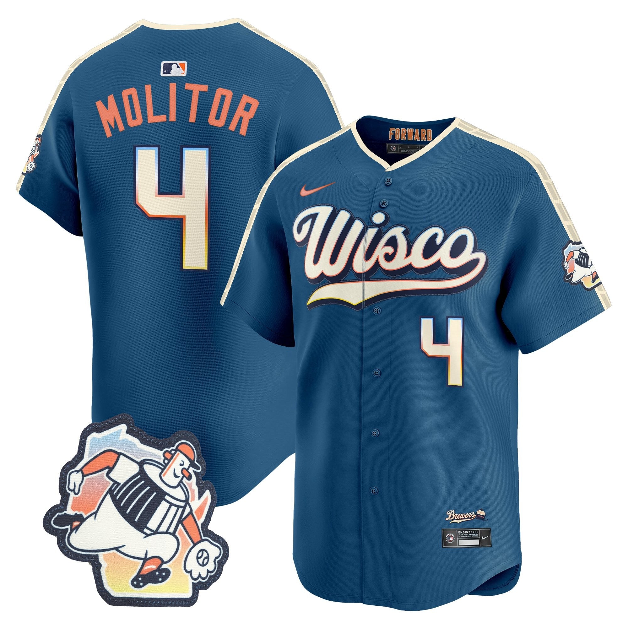 Milwaukee Brewers 2026 City Connect Vapor Premier Limited Jersey - All Stitched