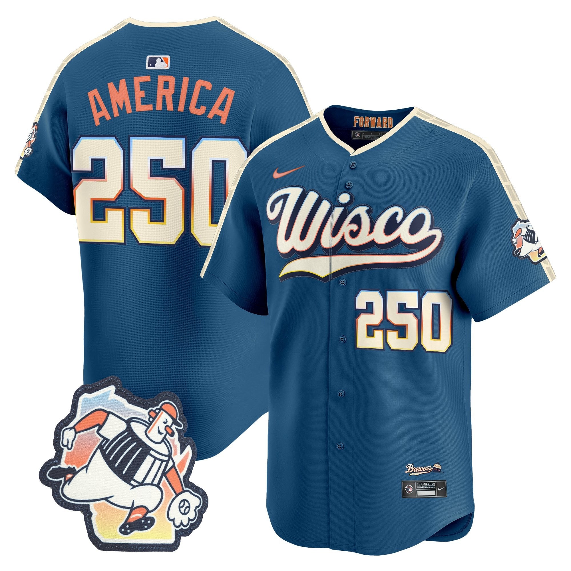 Milwaukee Brewers 2026 City Connect Vapor Premier Limited Jersey - All Stitched