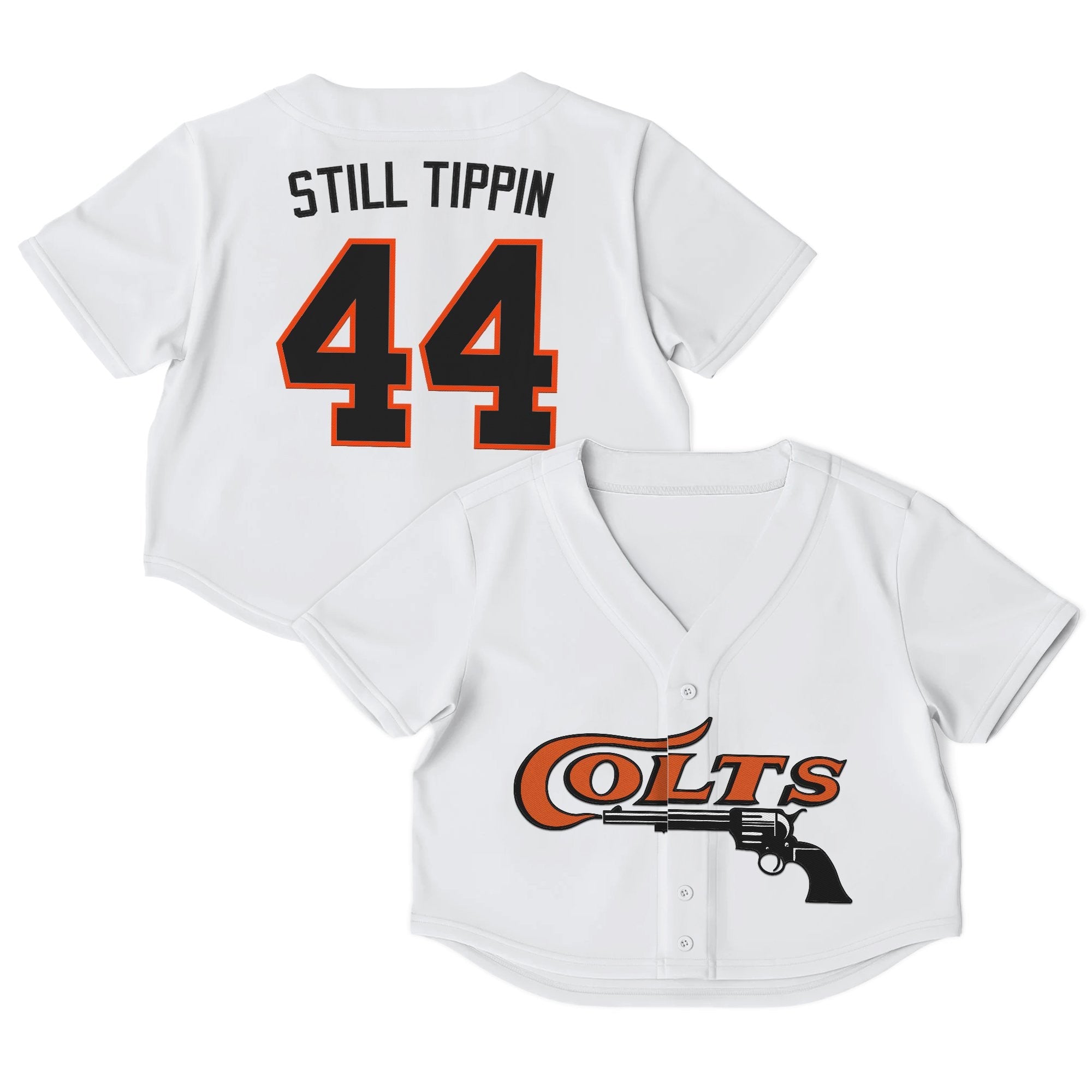 Women's Houston Astros Throwback Crop Top Baseball Jersey - All Stitched