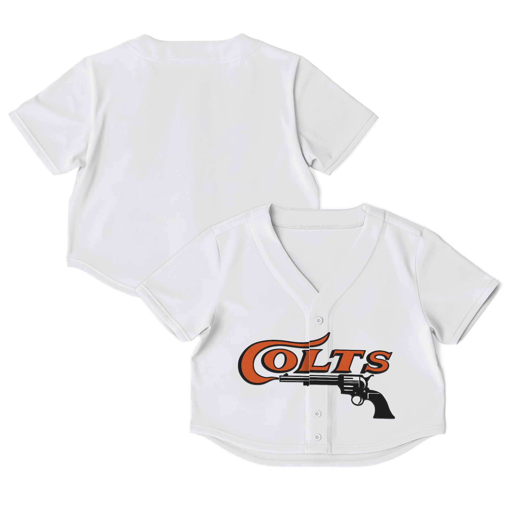 Women's Houston Astros Throwback Crop Top Baseball Jersey - All Stitched