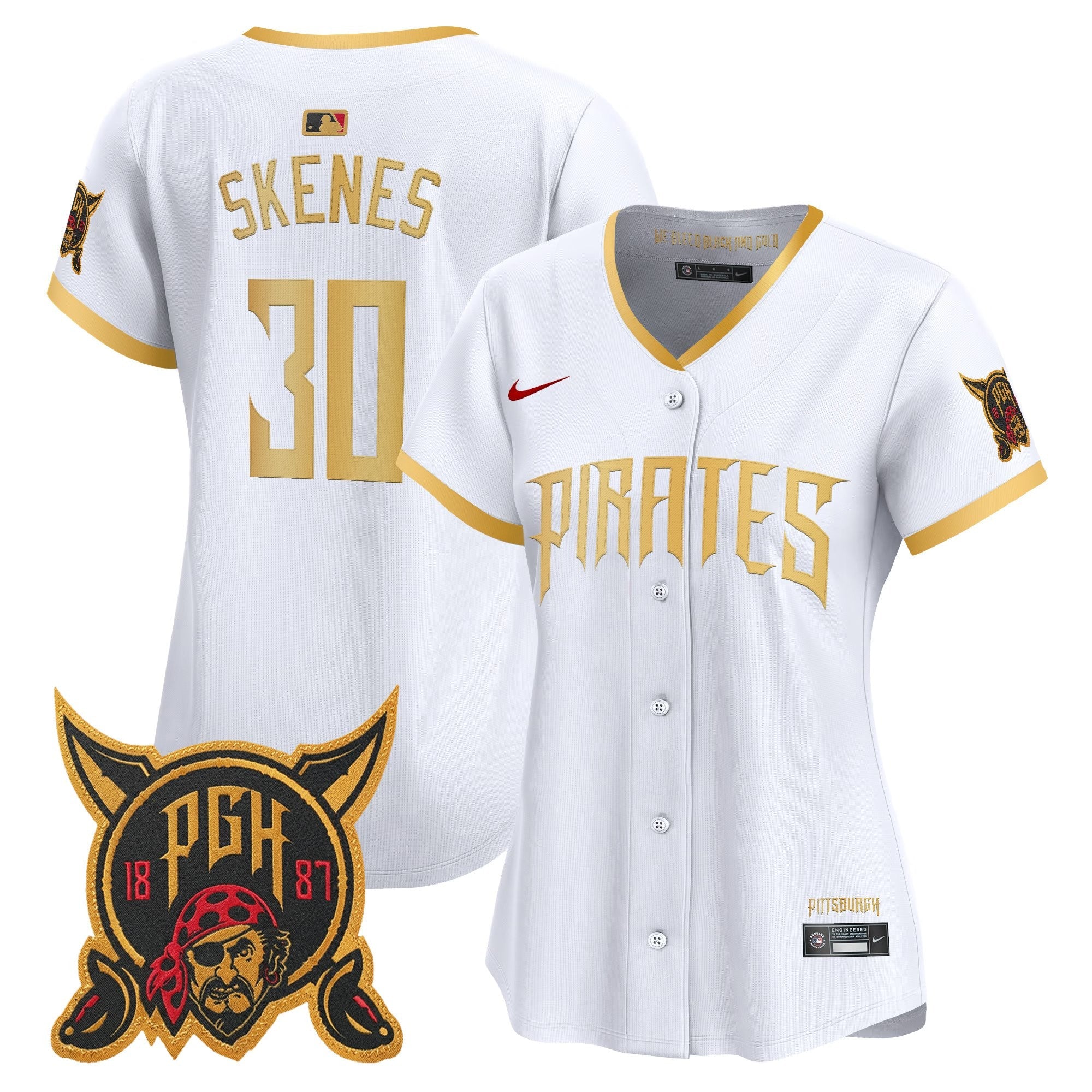 Women's Pittsburgh Pirates 2026 City Connect Vapor Premier Limited Jersey - All Stitched