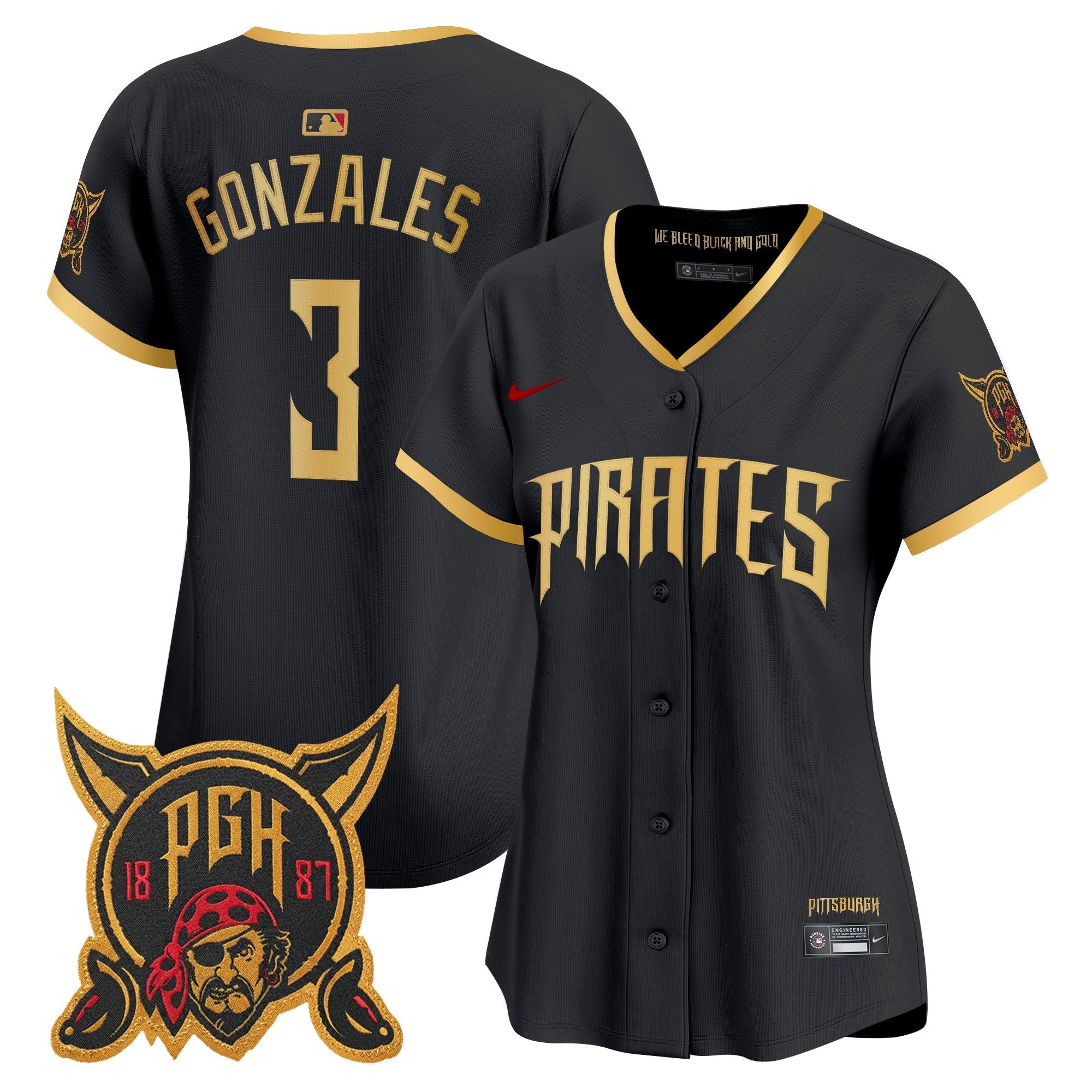 Women's Pittsburgh Pirates 2026 City Connect Vapor Premier Limited Jersey - All Stitched
