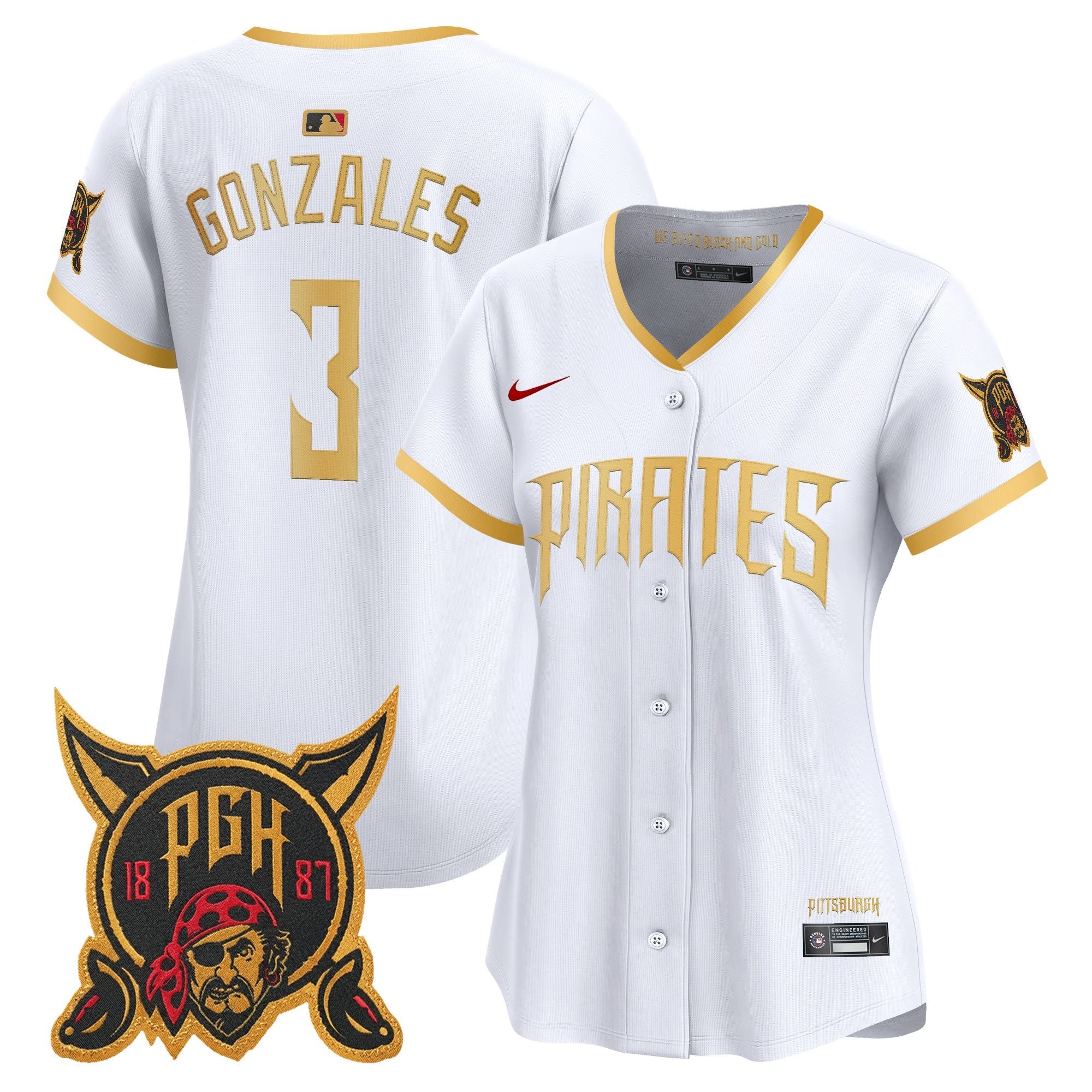 Women's Pittsburgh Pirates 2026 City Connect Vapor Premier Limited Jersey - All Stitched