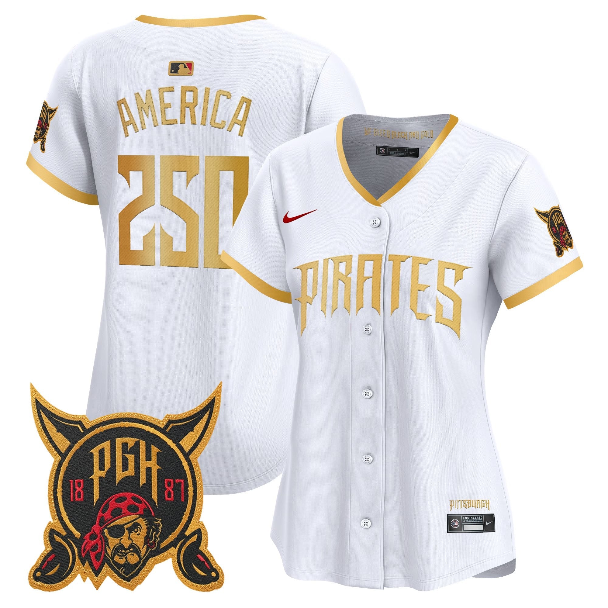 Women's Pittsburgh Pirates 2026 City Connect Vapor Premier Limited Jersey - All Stitched