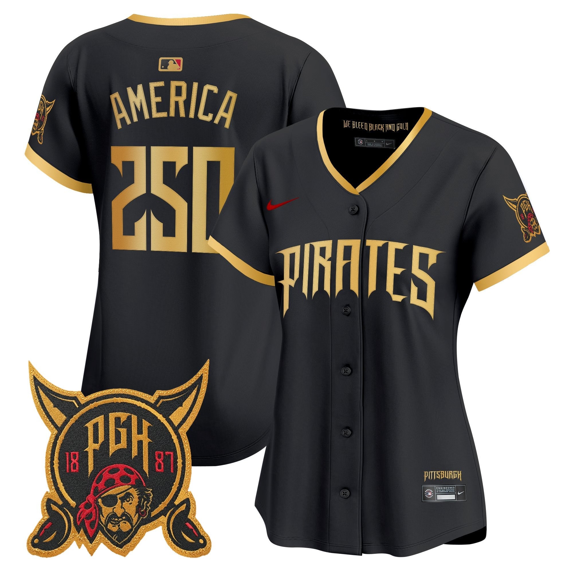 Women's Pittsburgh Pirates 2026 City Connect Vapor Premier Limited Jersey - All Stitched