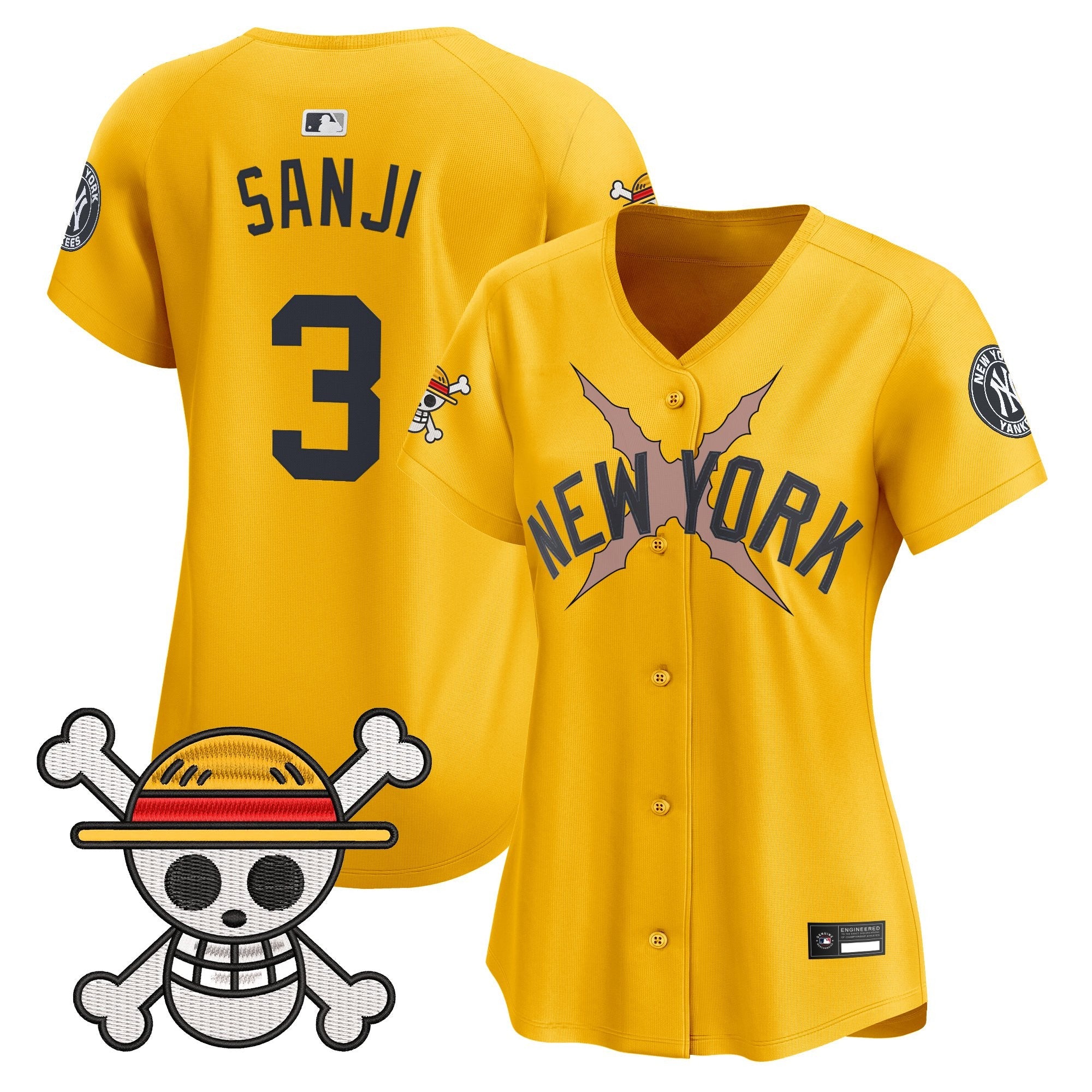 Women's New York Yankees x One Piece Vapor Premier Limited Jersey - Stitched