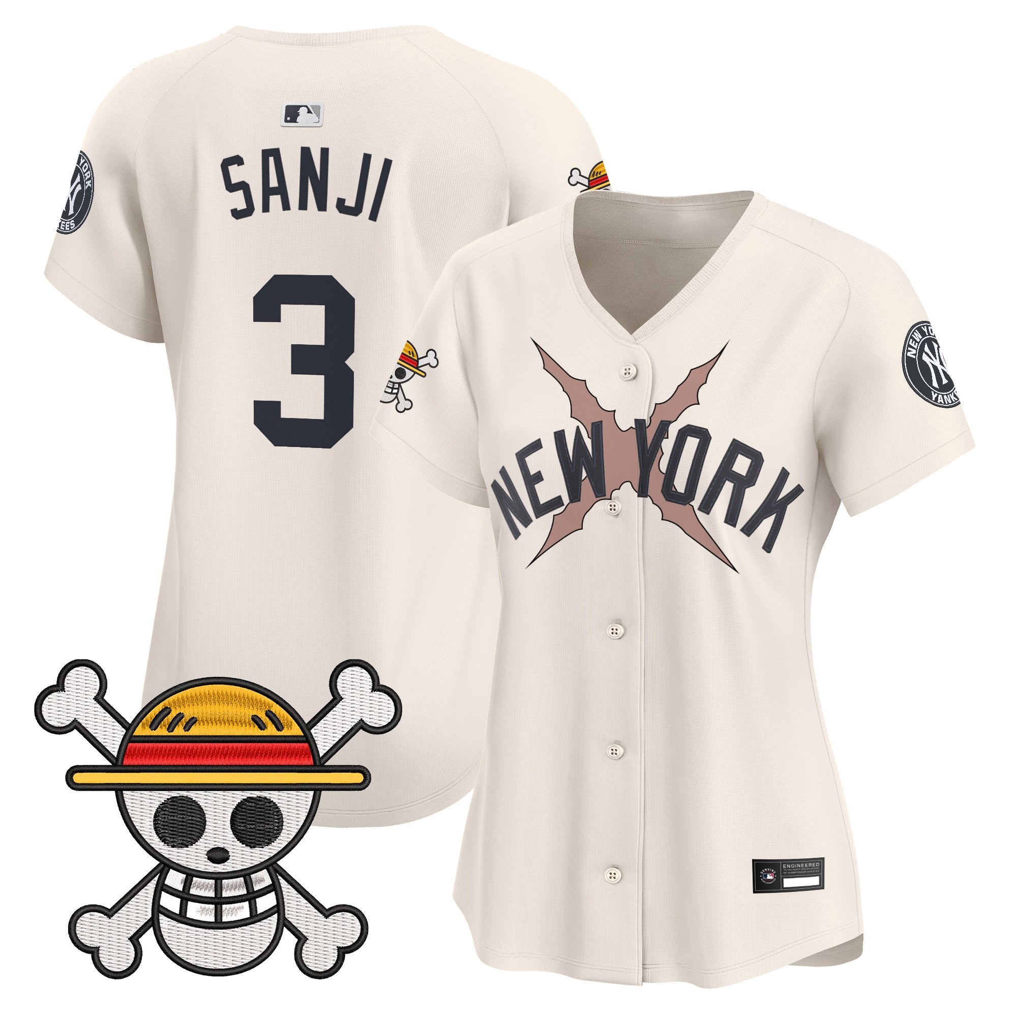 Women's New York Yankees x One Piece Vapor Premier Limited Jersey - Stitched