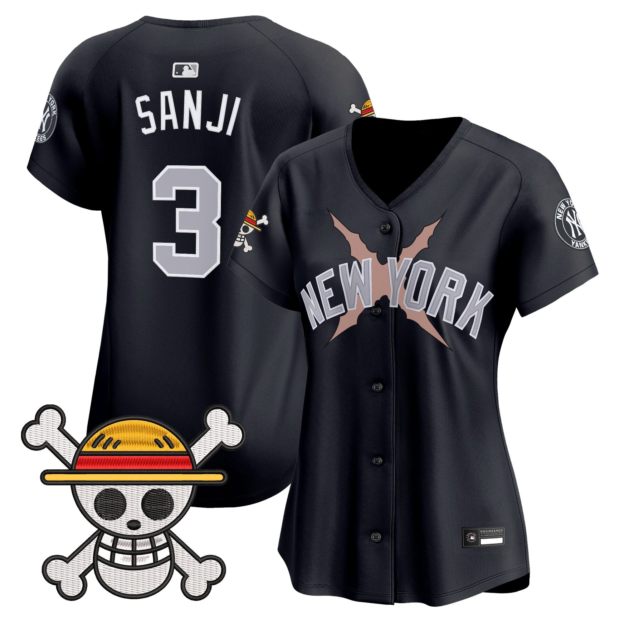 Women's New York Yankees x One Piece Vapor Premier Limited Jersey - Stitched