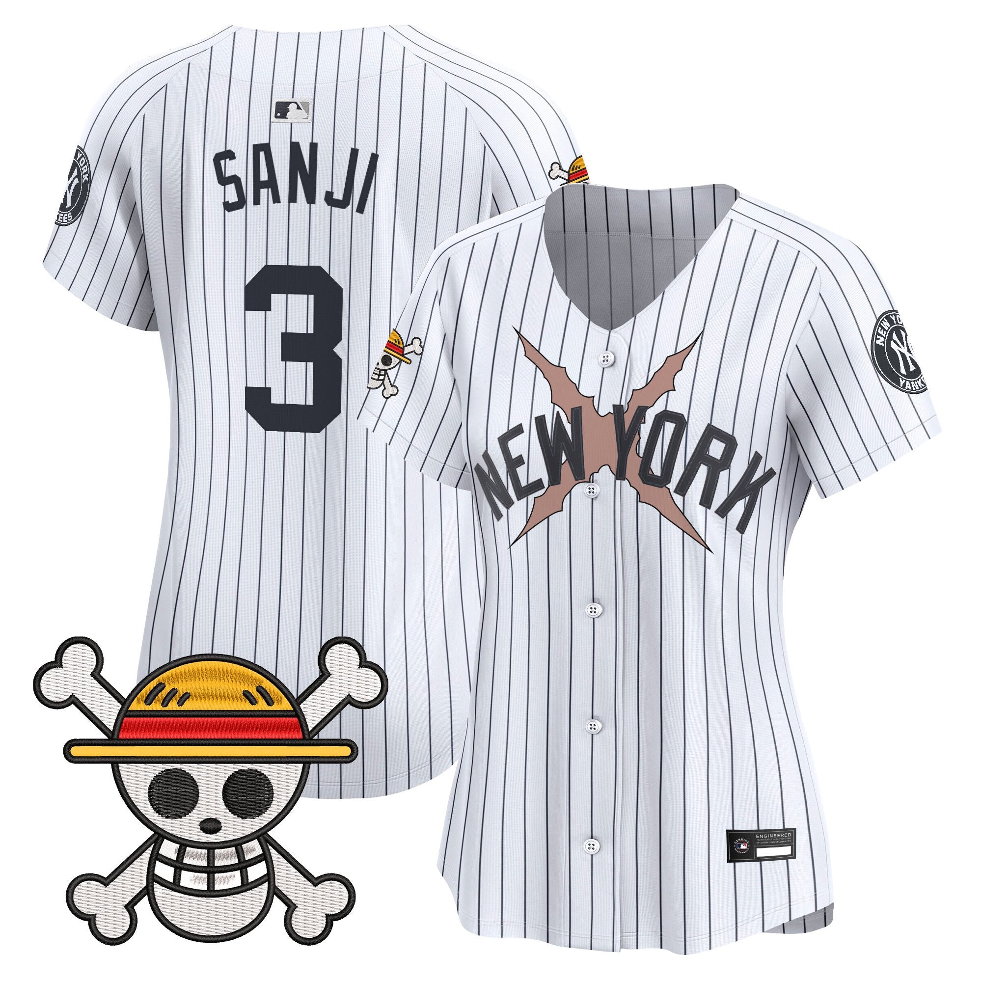 Women's New York Yankees x One Piece Vapor Premier Limited Jersey - Stitched