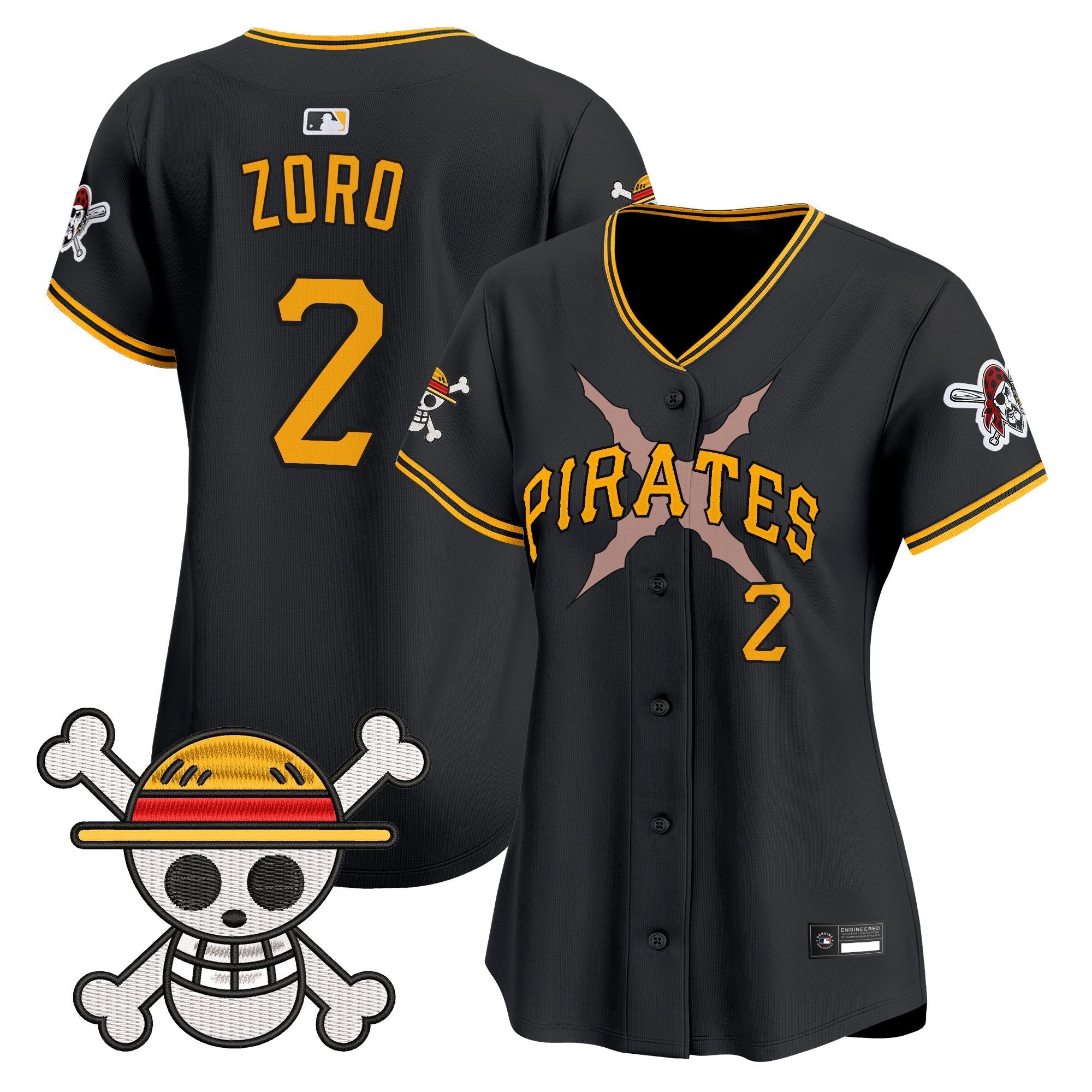Women's Pittsburgh Pirates x One Piece Vapor Premier Limited Jersey - Stitched