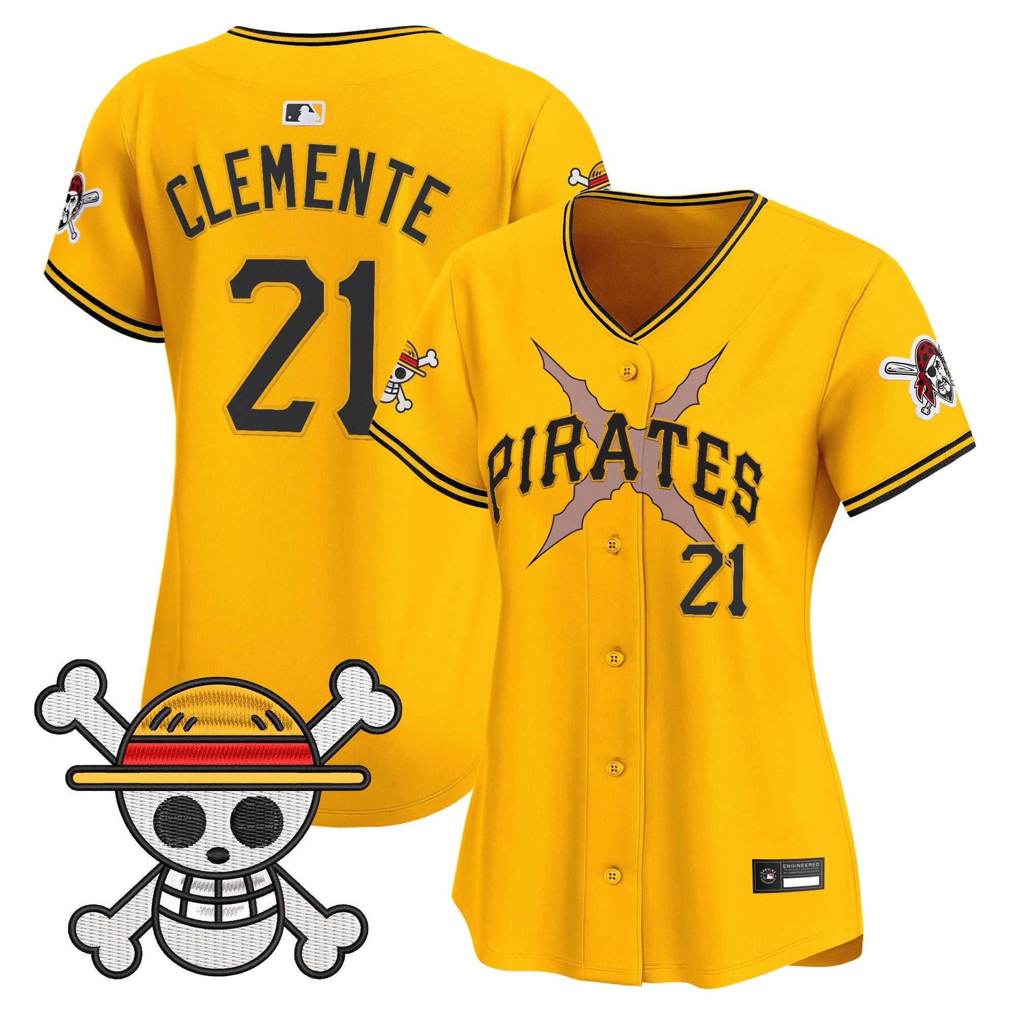 Women's Pittsburgh Pirates x One Piece Vapor Premier Limited Jersey - Stitched