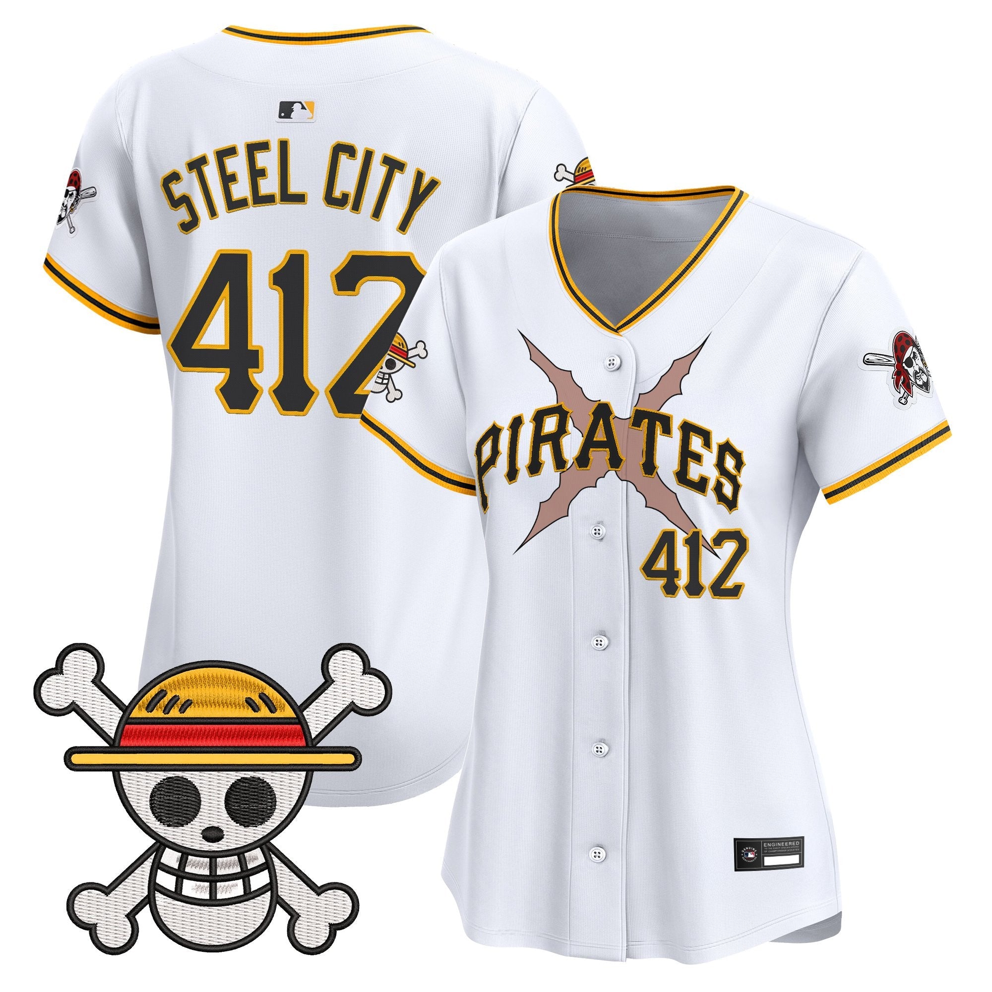 Women's Pittsburgh Pirates x One Piece Vapor Premier Limited Jersey - Stitched
