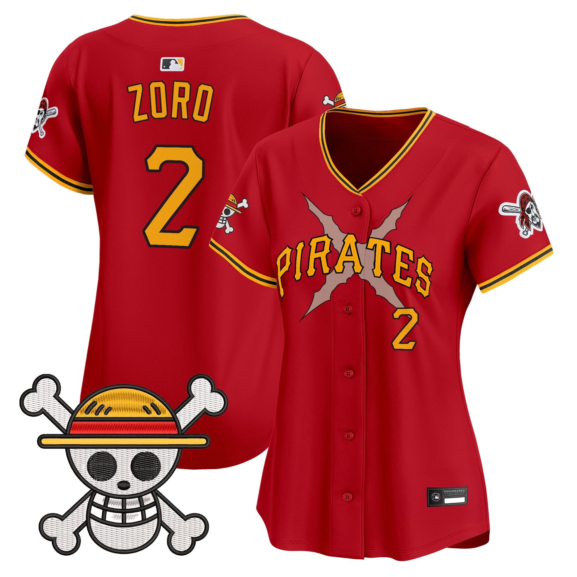 Women's Pittsburgh Pirates x One Piece Vapor Premier Limited Jersey - Stitched