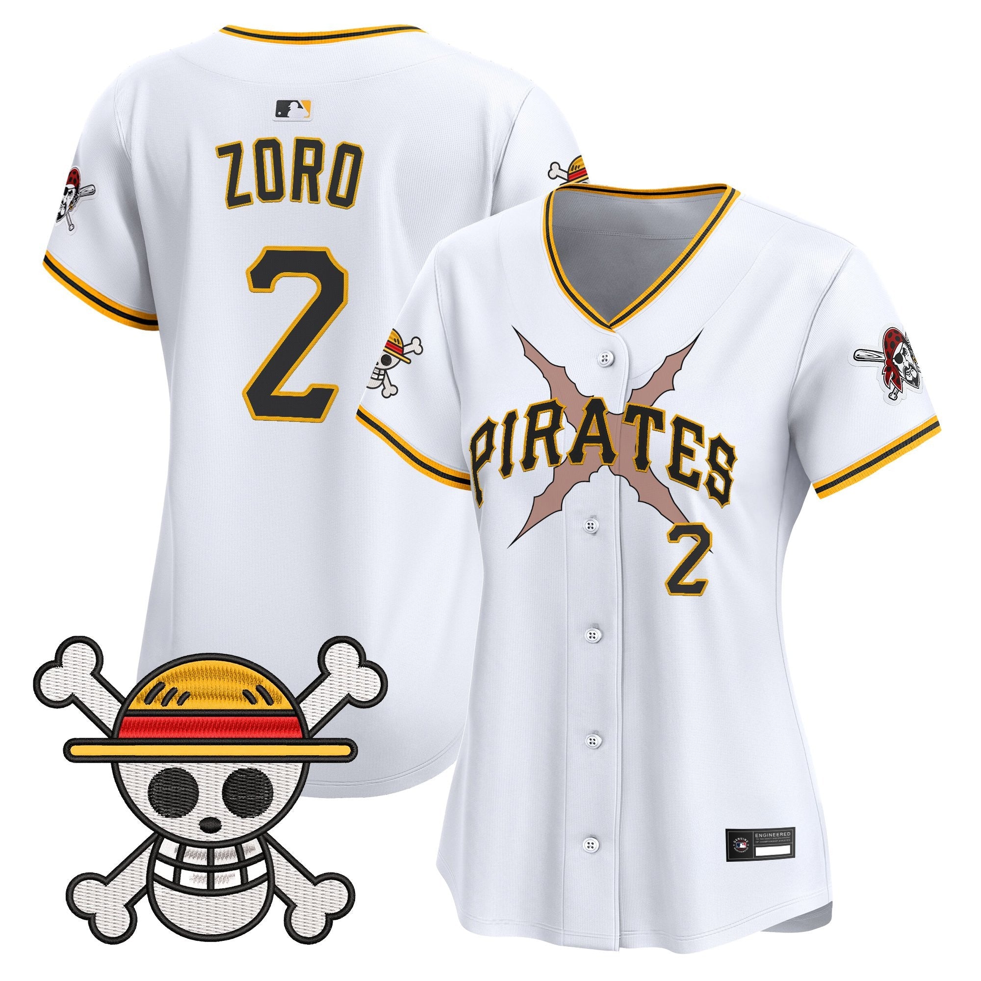 Women's Pittsburgh Pirates x One Piece Vapor Premier Limited Jersey - Stitched