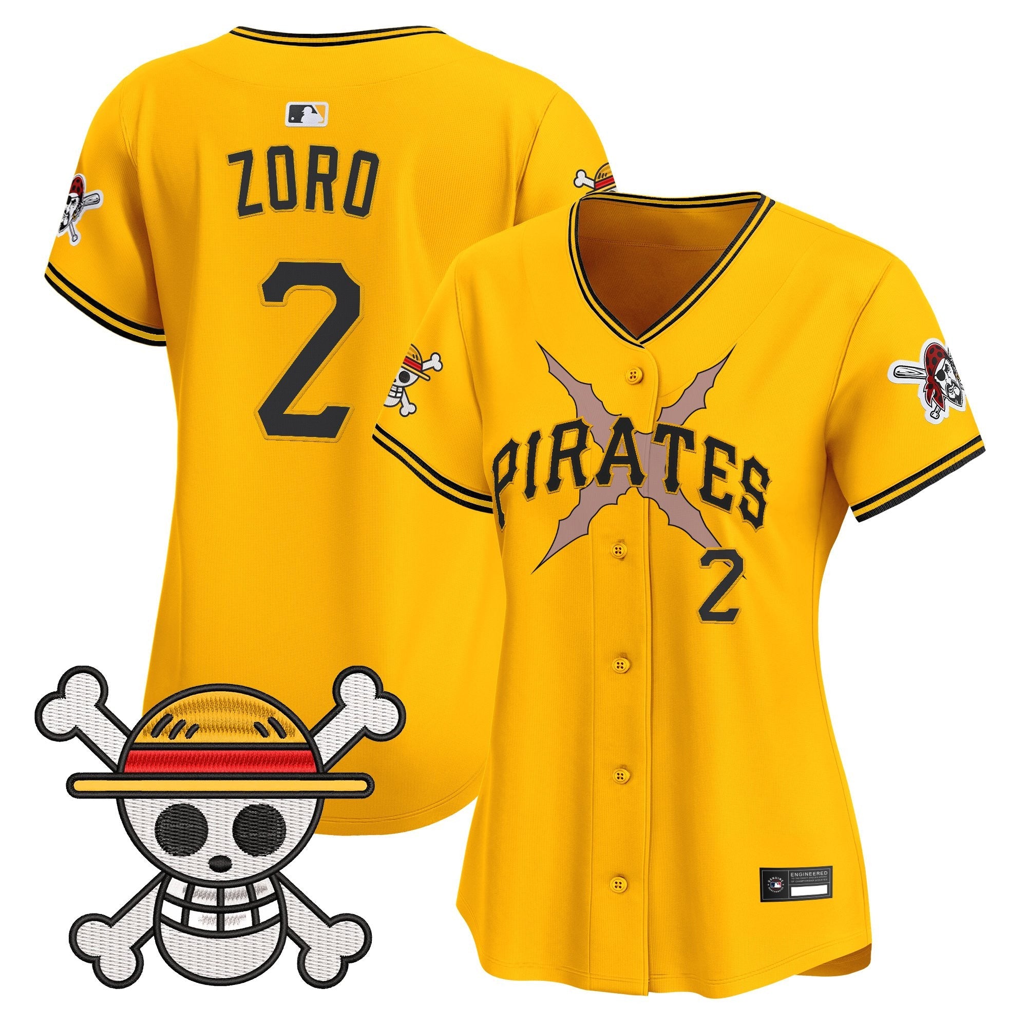 Women's Pittsburgh Pirates x One Piece Vapor Premier Limited Jersey - Stitched