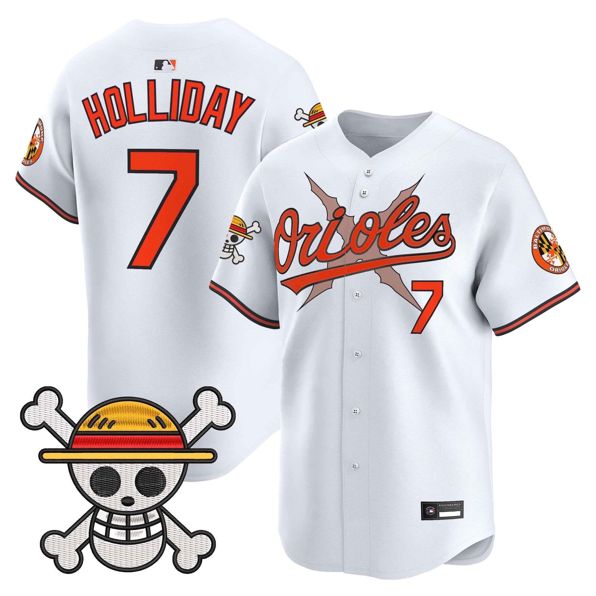 Men's Baltimore Orioles x One Piece Vapor Premier Limited Jersey - Stitched