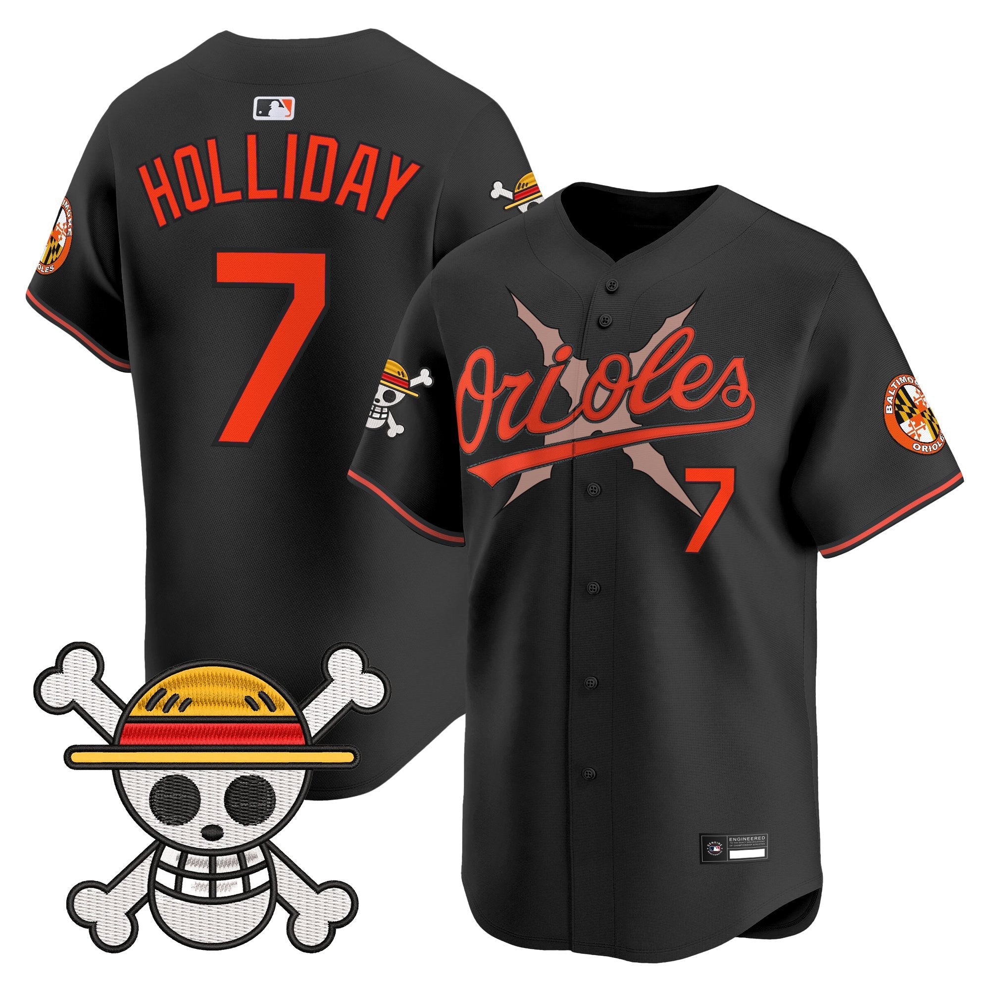 Men's Baltimore Orioles x One Piece Vapor Premier Limited Jersey - Stitched