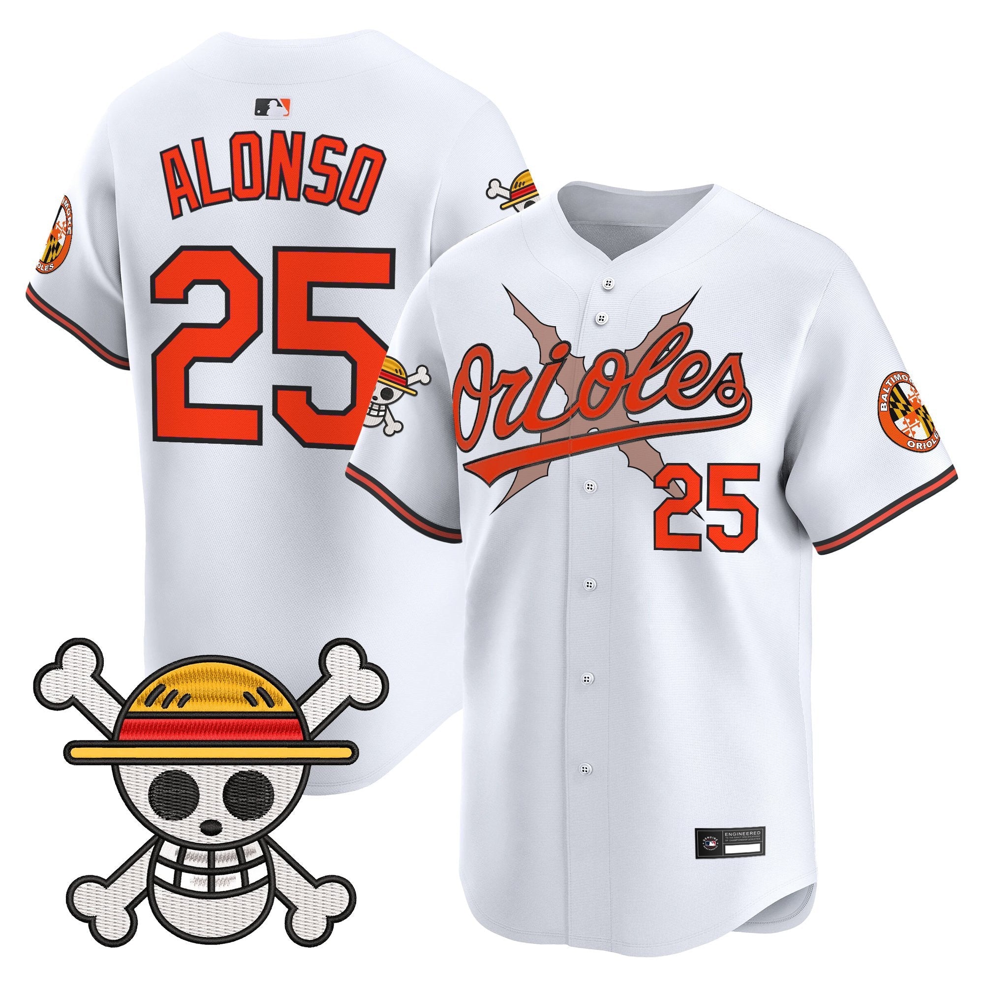 Men's Baltimore Orioles x One Piece Vapor Premier Limited Jersey - Stitched