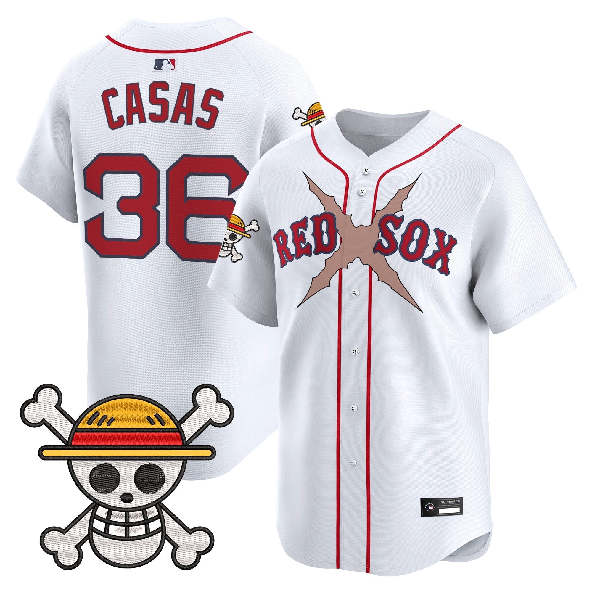 Men's Boston Red Sox x One Piece Vapor Premier Limited Jersey - Stitched