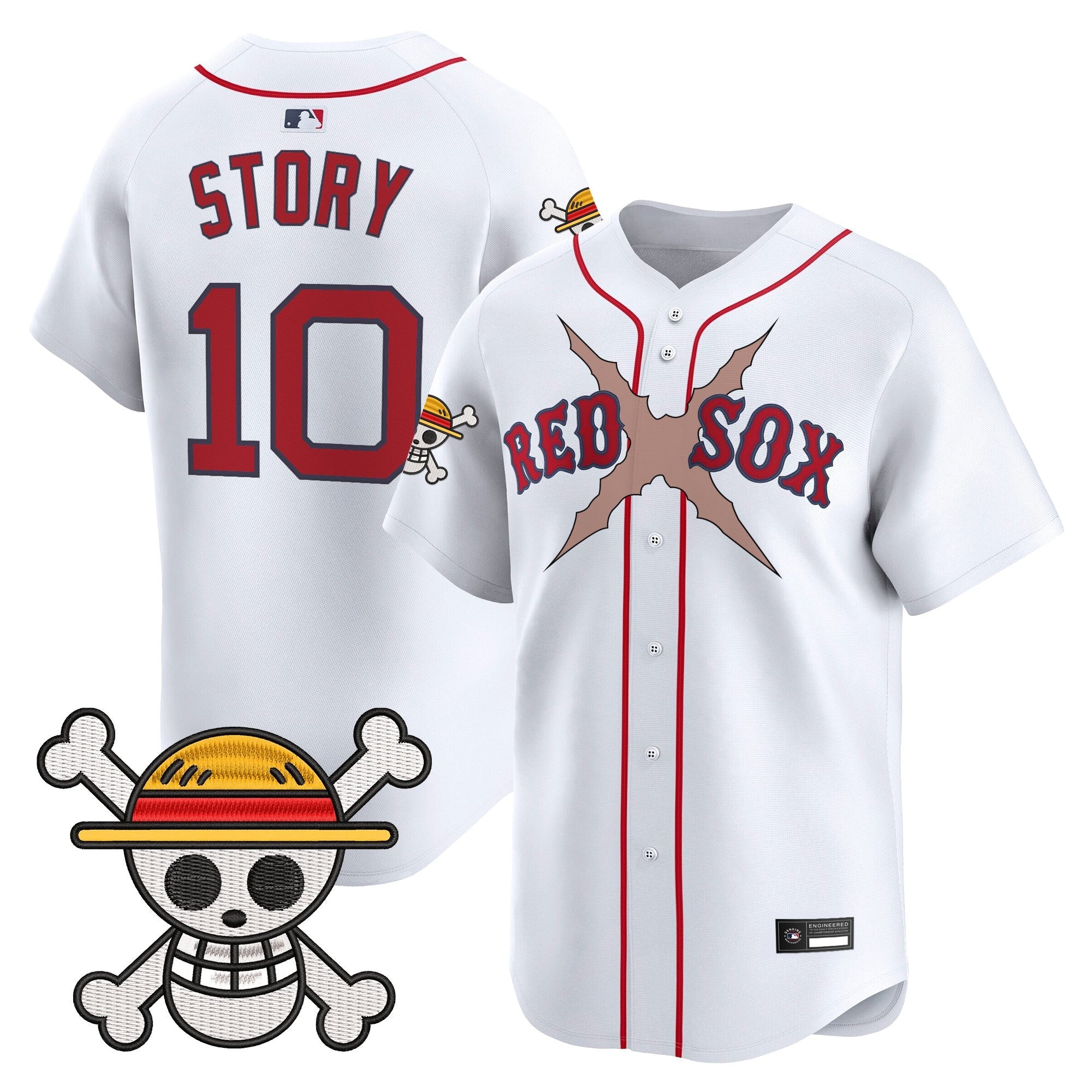 Men's Boston Red Sox x One Piece Vapor Premier Limited Jersey - Stitched