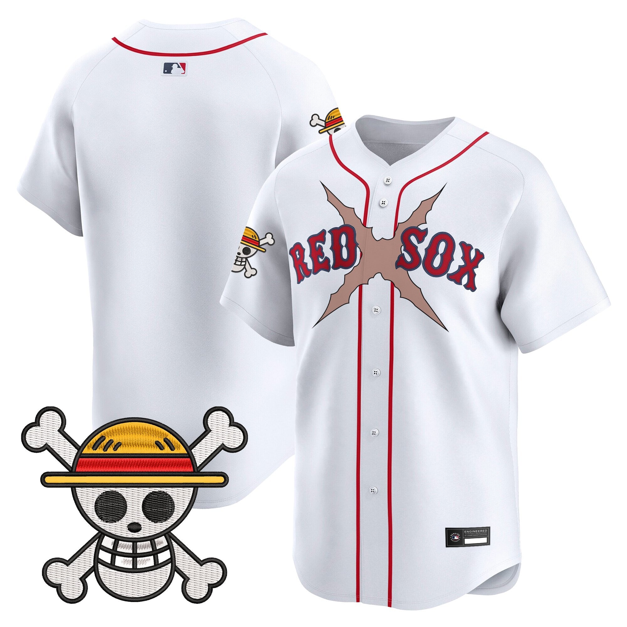 Men's Boston Red Sox x One Piece Vapor Premier Limited Jersey - Stitched
