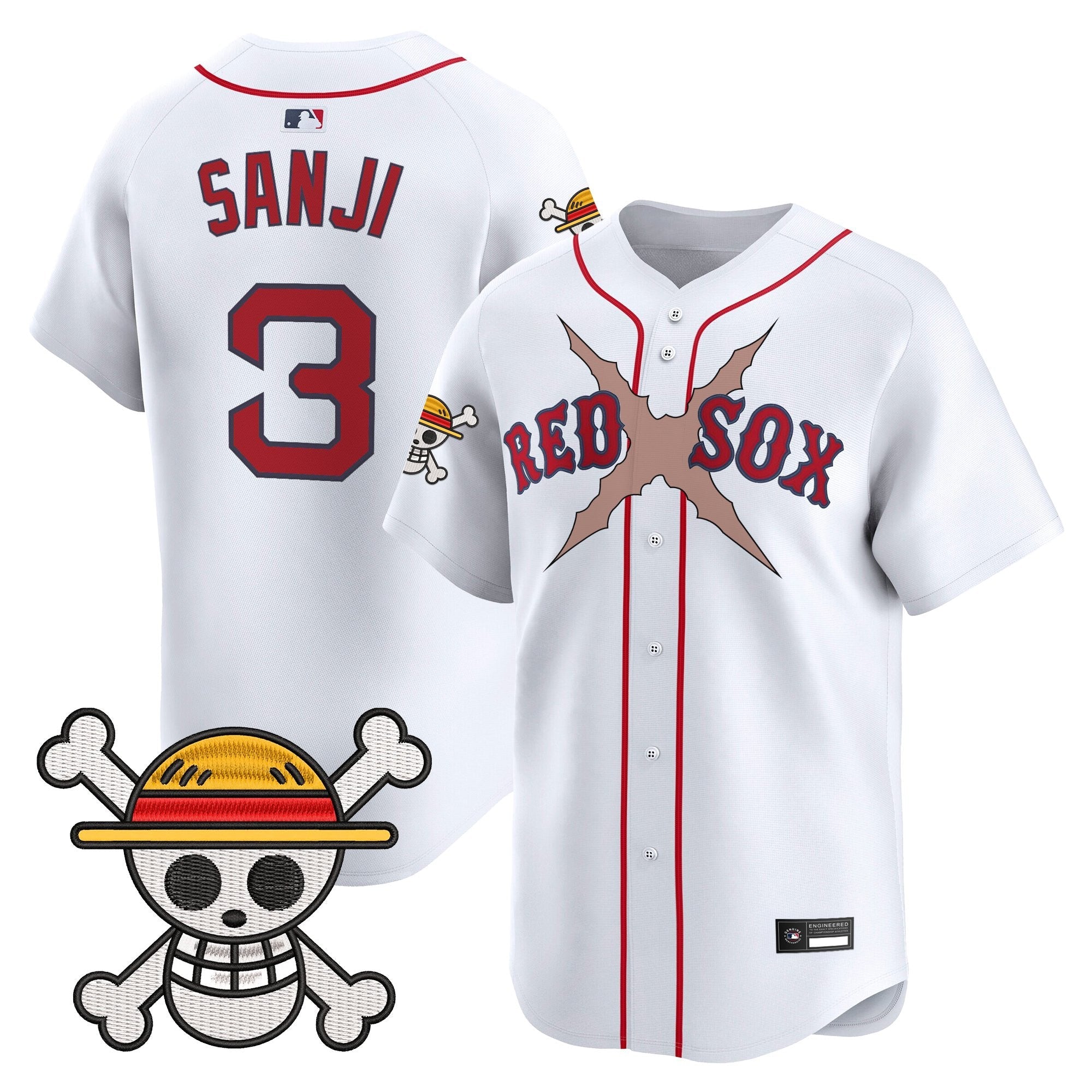 Men's Boston Red Sox x One Piece Vapor Premier Limited Jersey - Stitched