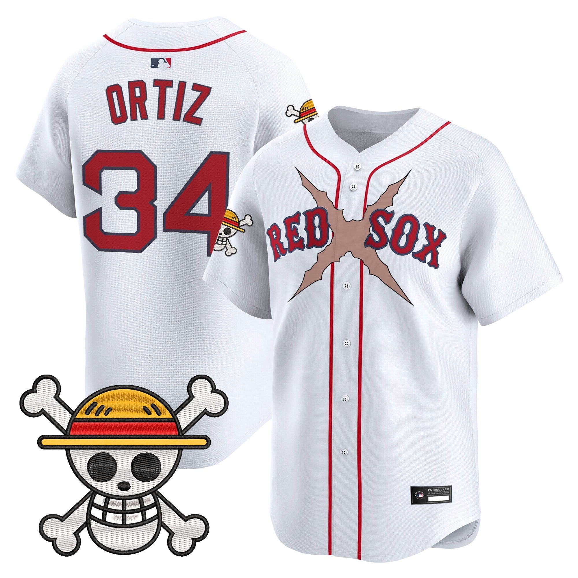 Men's Boston Red Sox x One Piece Vapor Premier Limited Jersey - Stitched