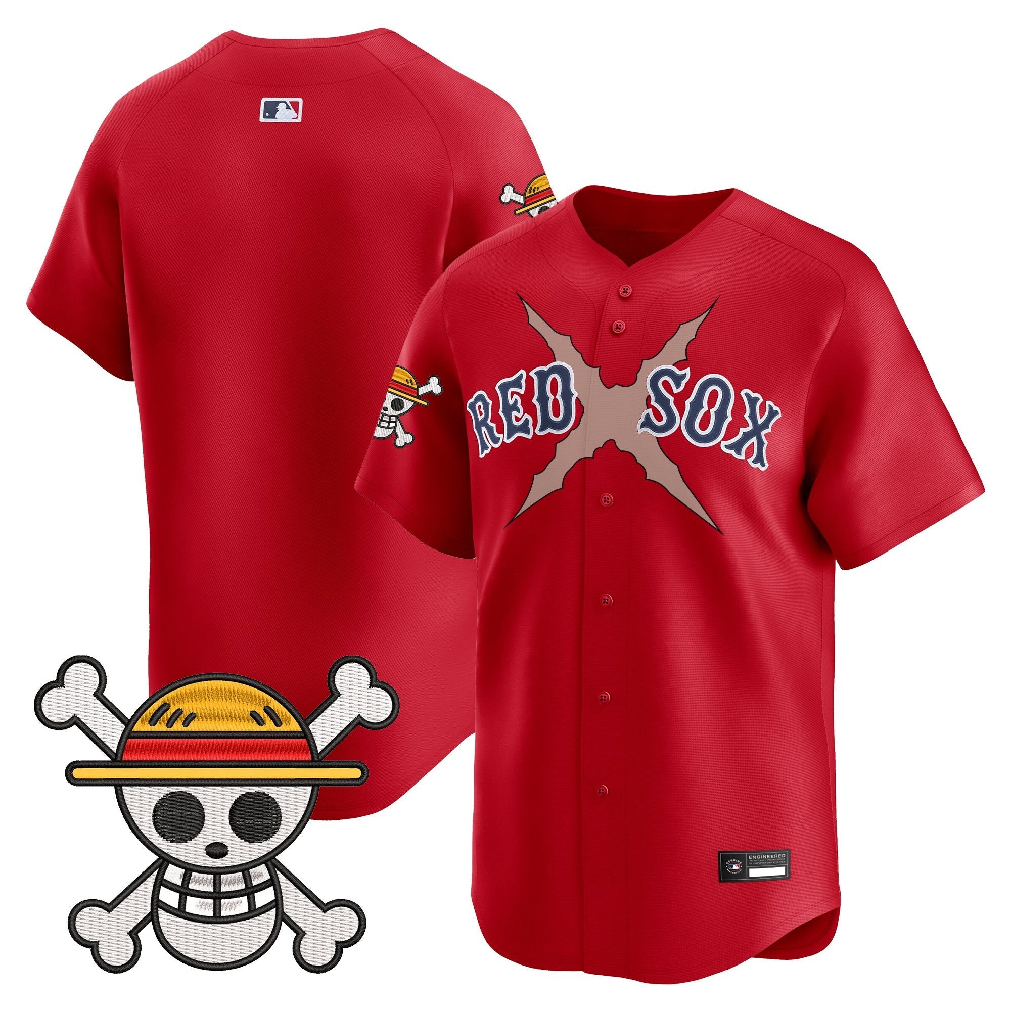 Men's Boston Red Sox x One Piece Vapor Premier Limited Jersey - Stitched