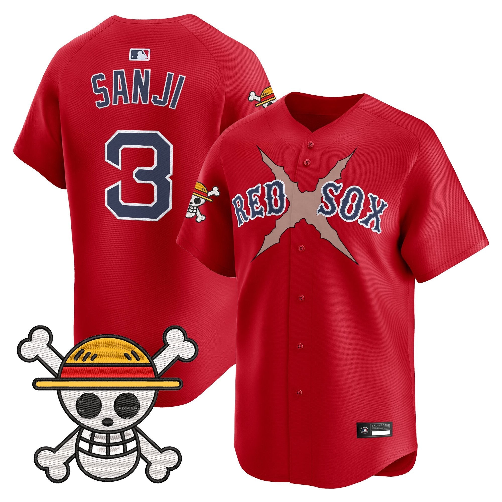 Men's Boston Red Sox x One Piece Vapor Premier Limited Jersey - Stitched