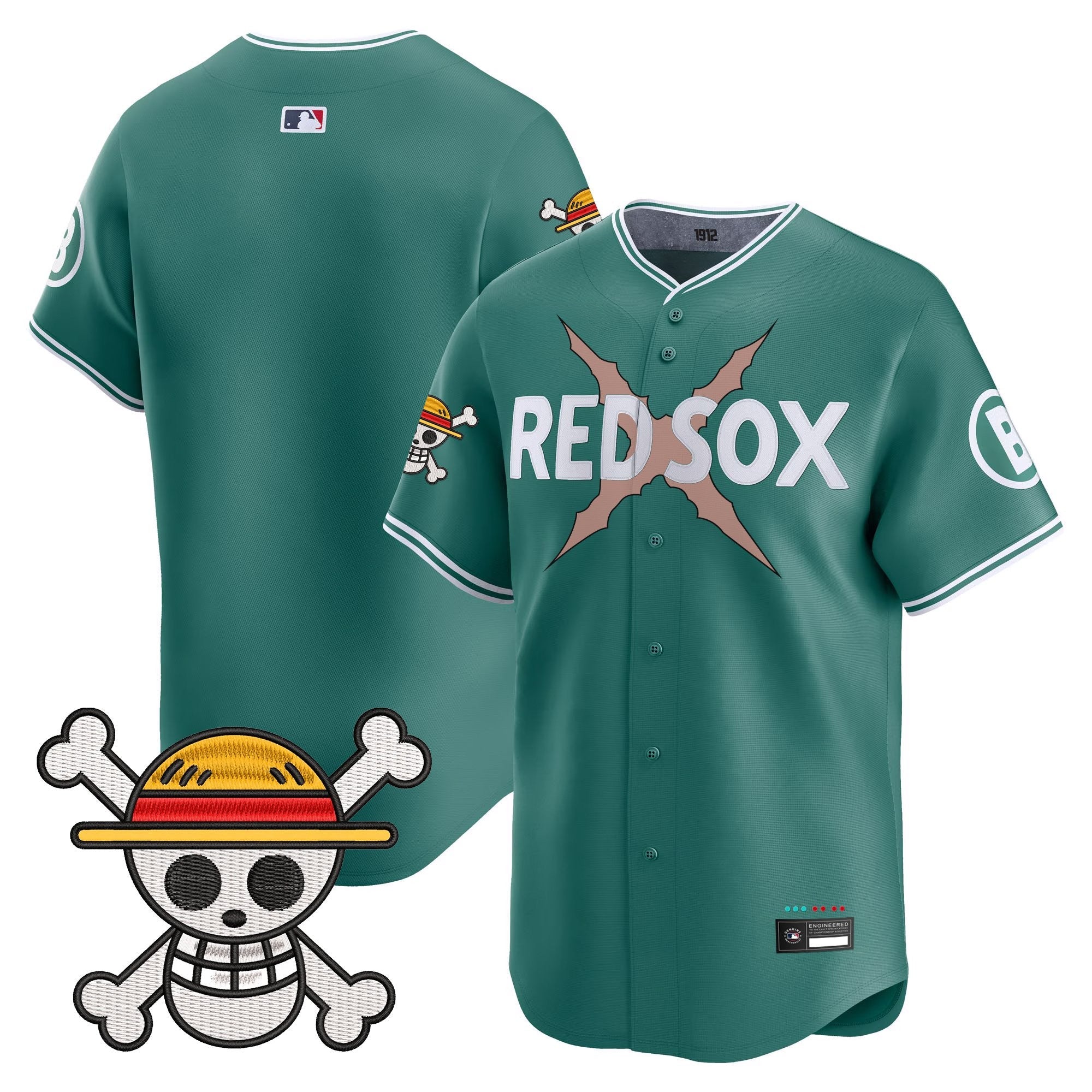 Men's Boston Red Sox x One Piece Vapor Premier Limited Jersey - Stitched