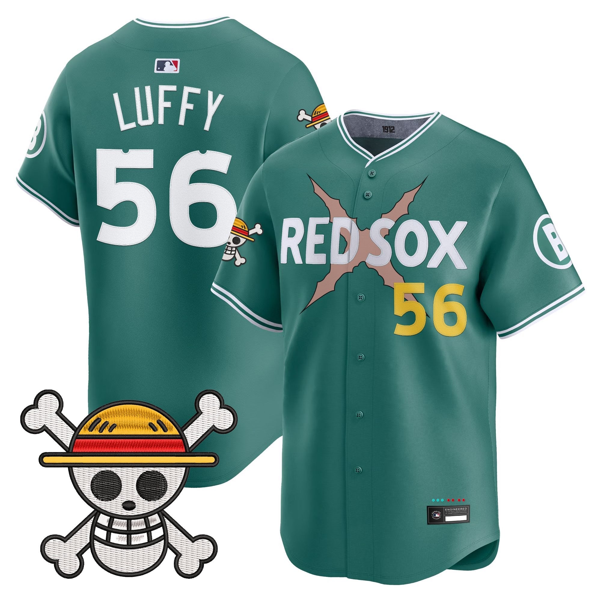 Men's Boston Red Sox x One Piece Vapor Premier Limited Jersey - Stitched