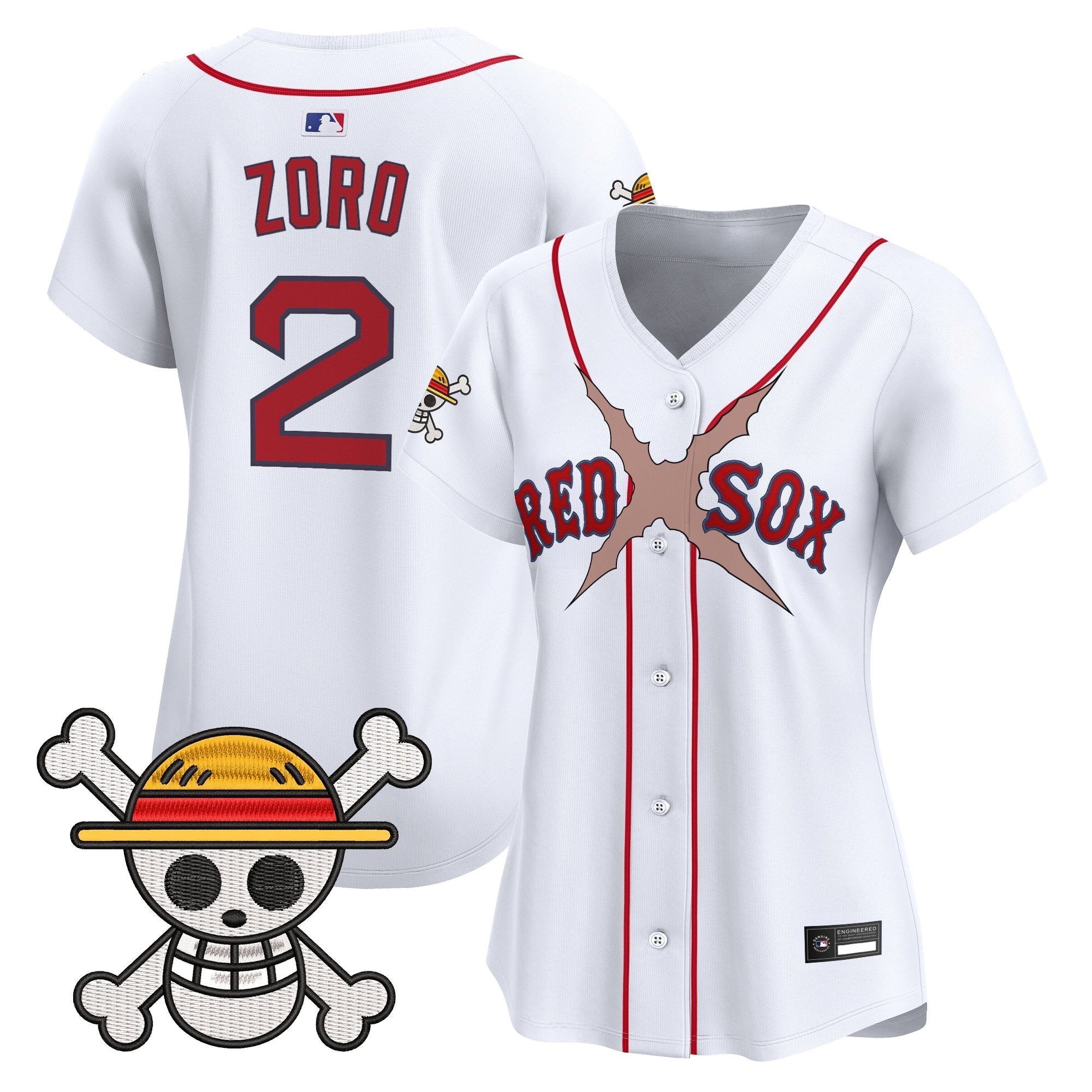 Women's Boston Red Sox x One Piece Vapor Premier Limited Jersey - Stitched