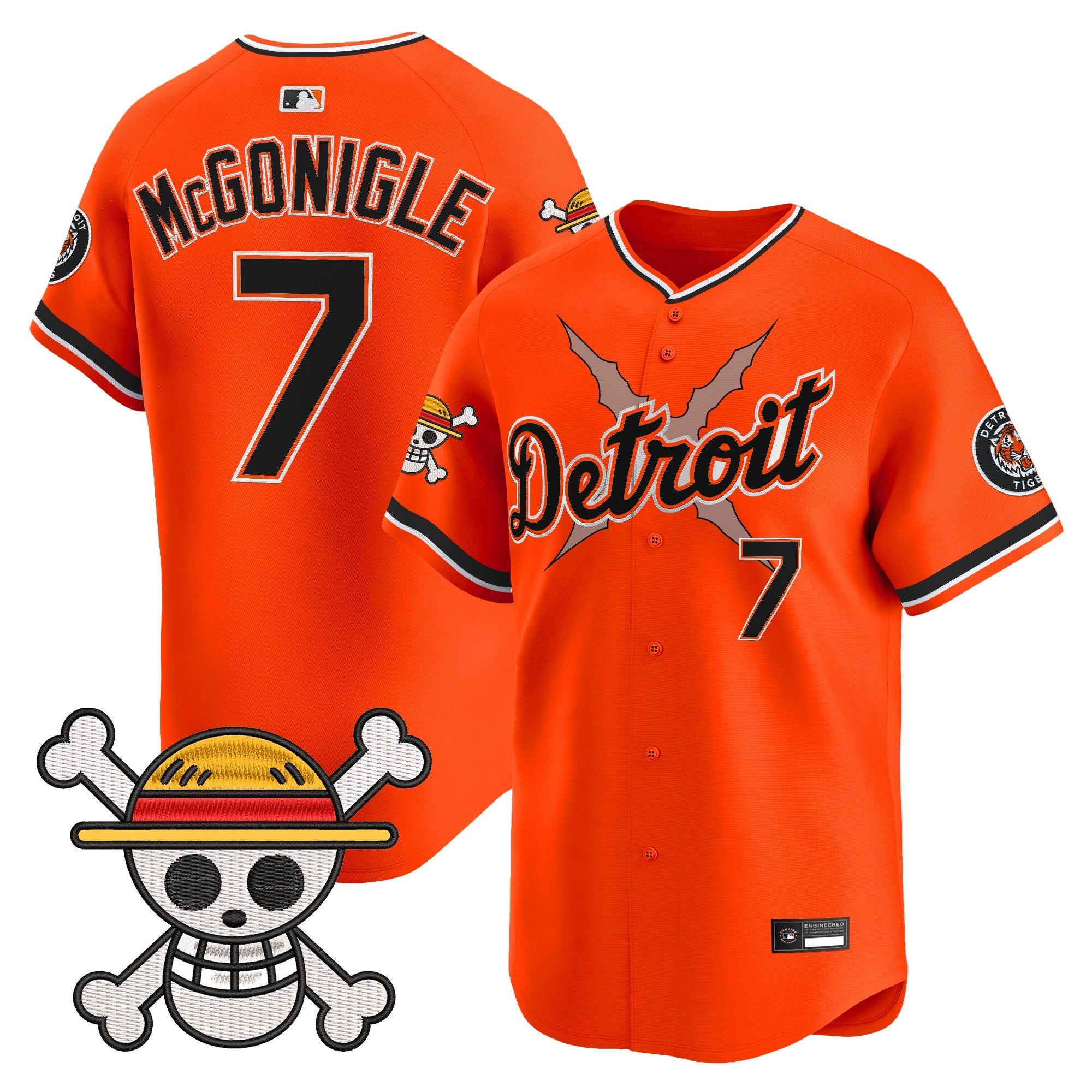 Men's Detroit Tigers x One Piece Vapor Premier Limited Jersey - Stitched