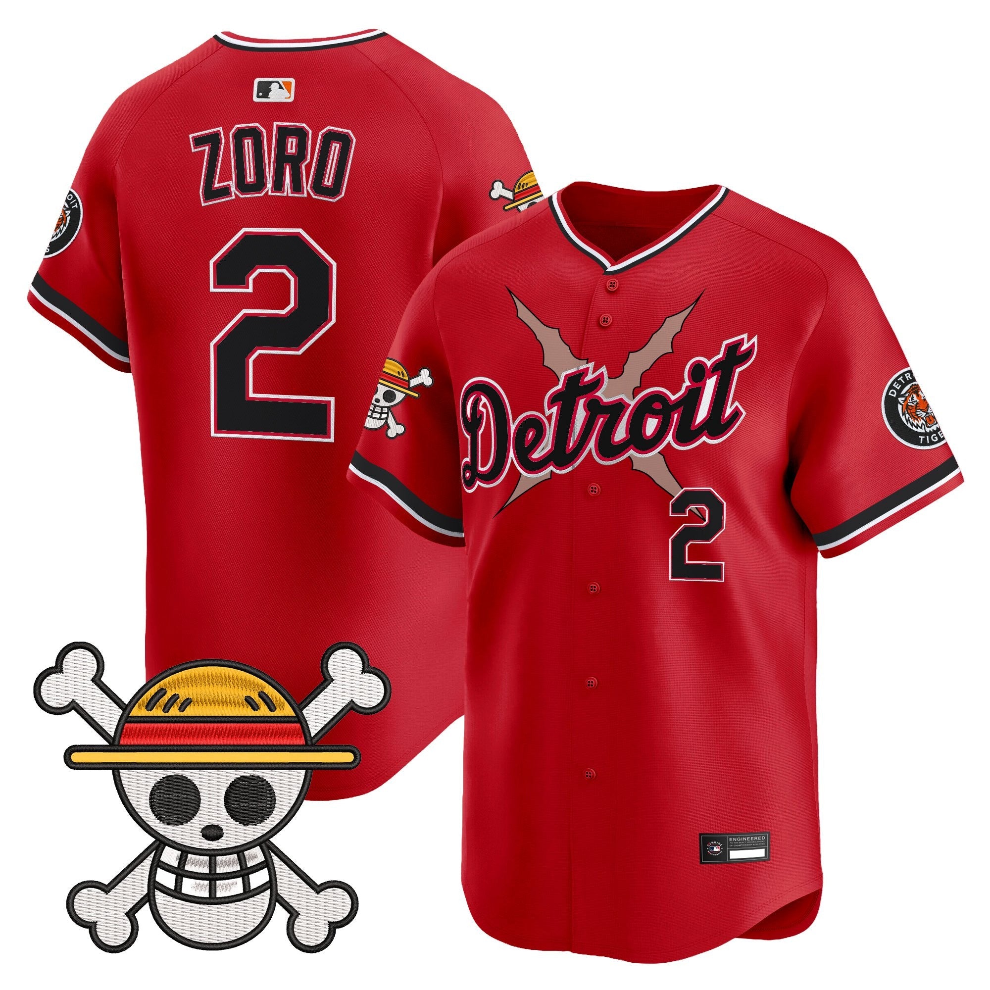 Men's Detroit Tigers x One Piece Vapor Premier Limited Jersey - Stitched