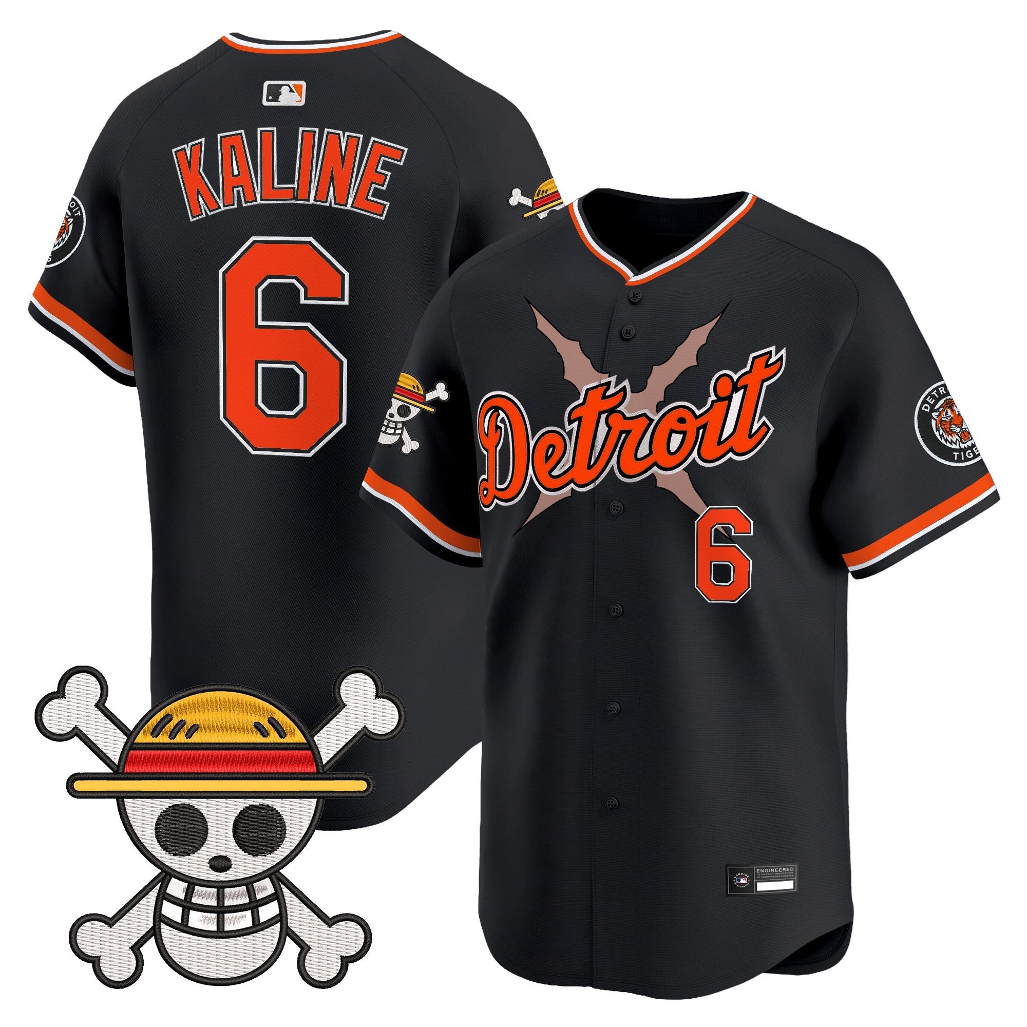 Men's Detroit Tigers x One Piece Vapor Premier Limited Jersey - Stitched