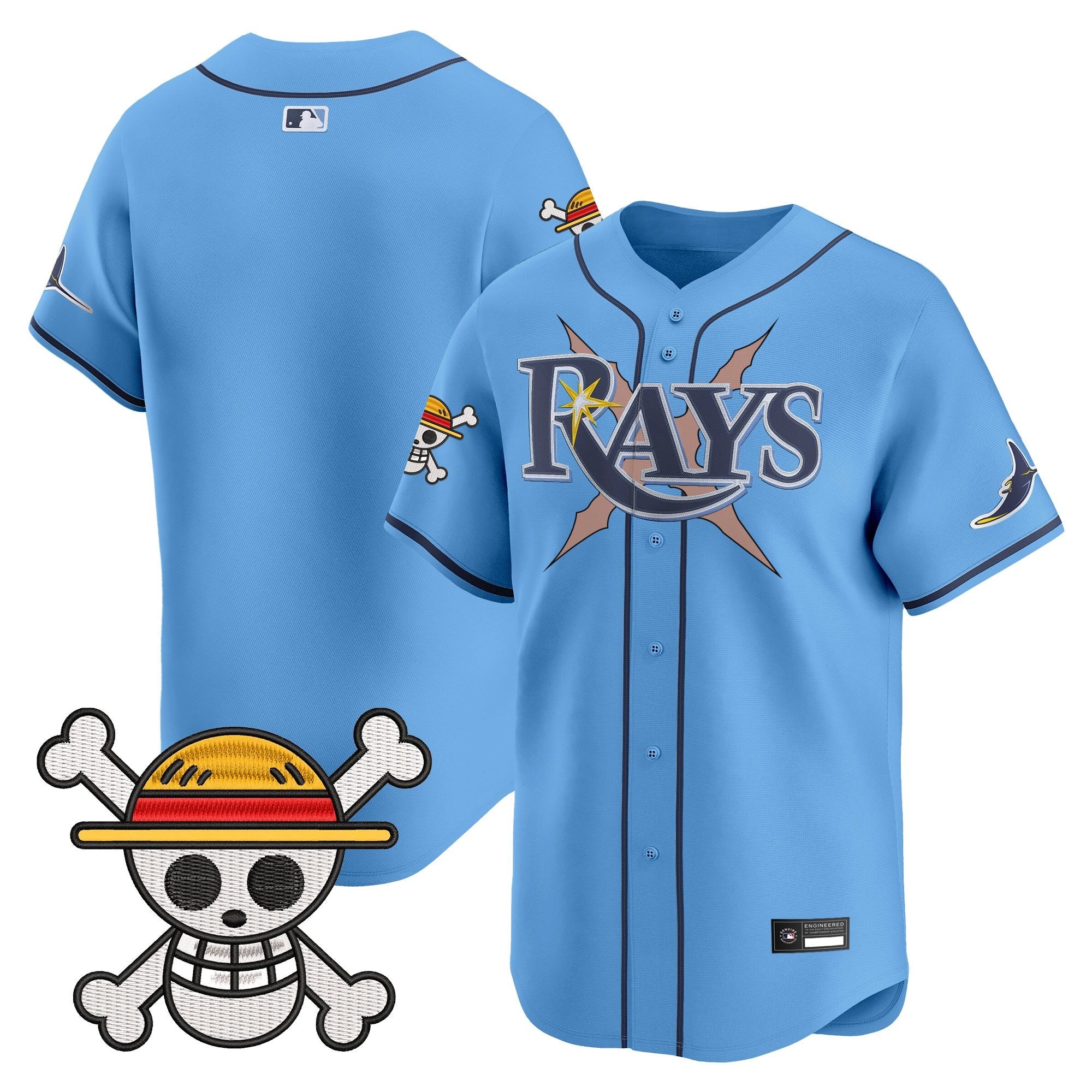 Men's Tampa Bay Rays x One Piece Vapor Premier Limited Jersey - Stitched