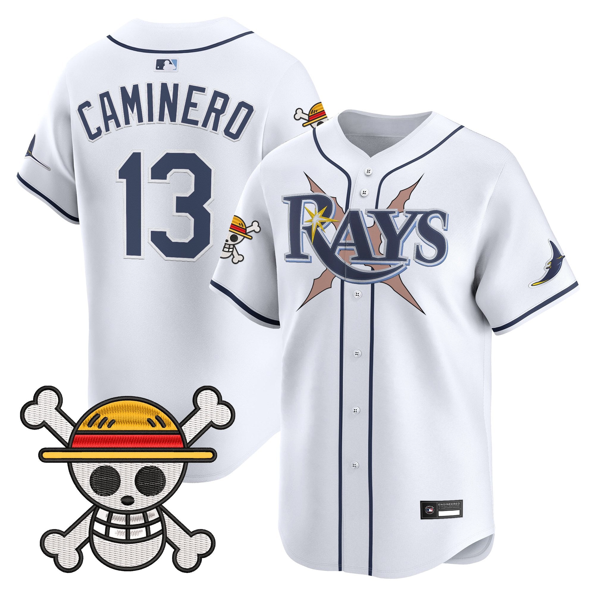 Men's Tampa Bay Rays x One Piece Vapor Premier Limited Jersey - Stitched