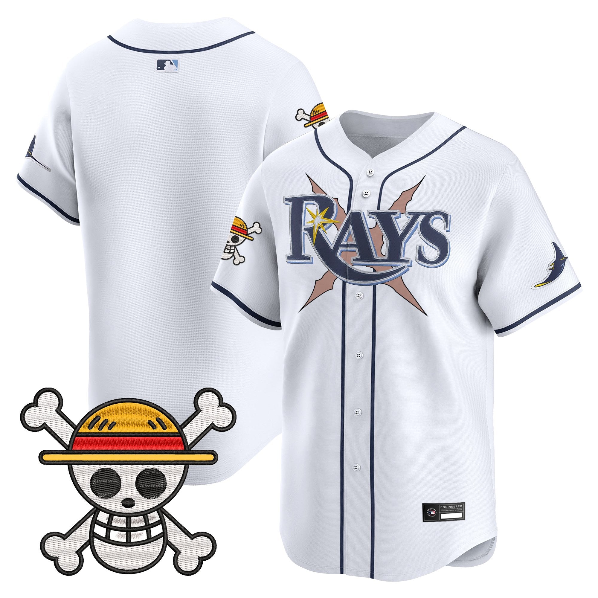 Men's Tampa Bay Rays x One Piece Vapor Premier Limited Jersey - Stitched