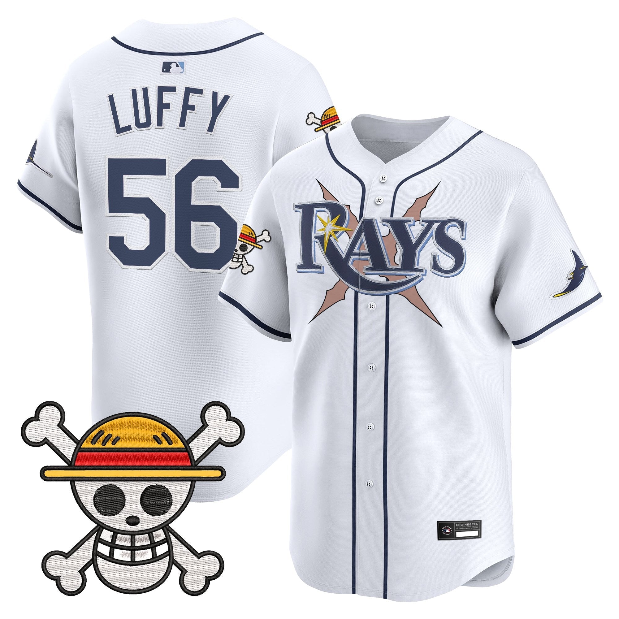 Men's Tampa Bay Rays x One Piece Vapor Premier Limited Jersey - Stitched