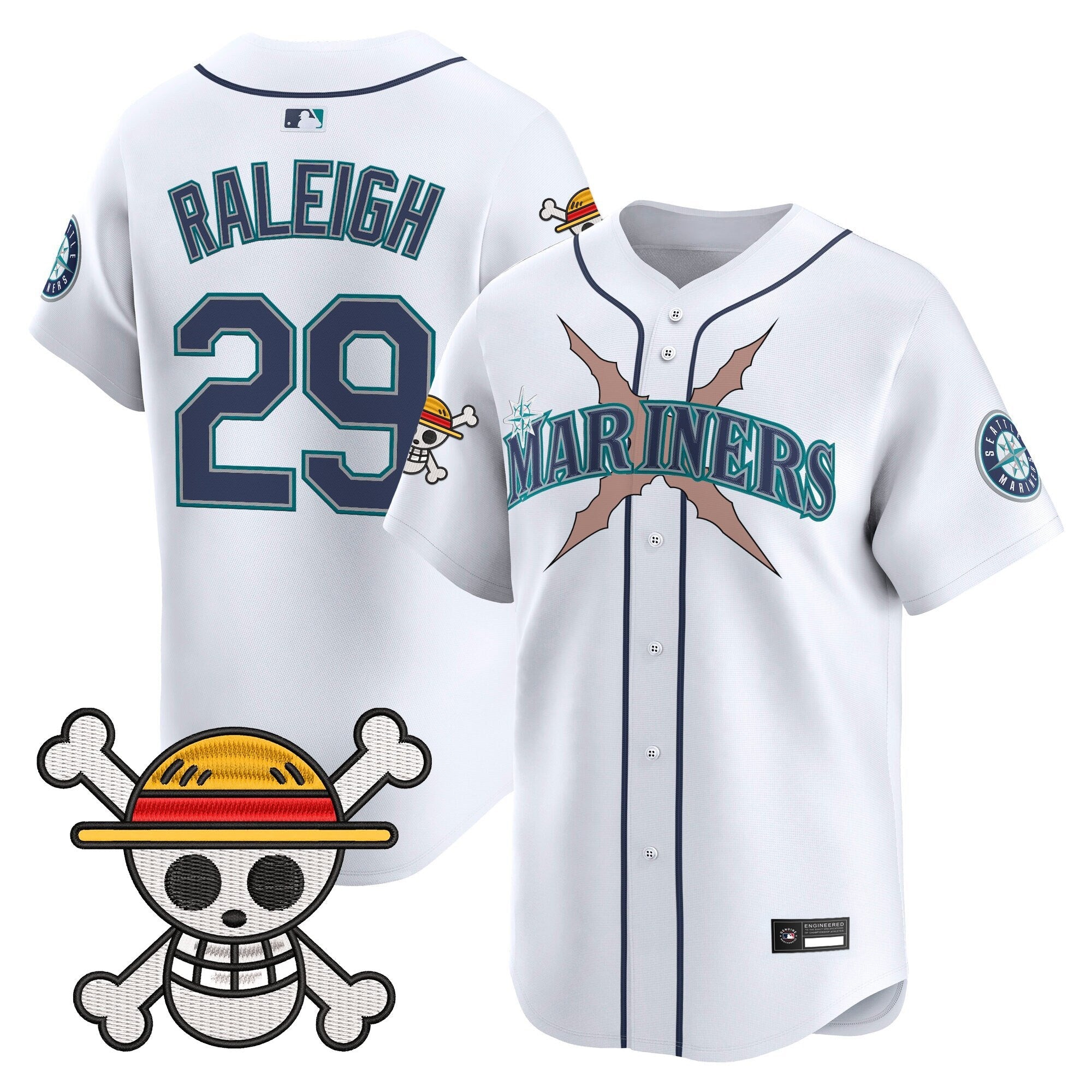 Men's Seattle Mariners x One Piece Vapor Premier Limited Jersey - Stitched