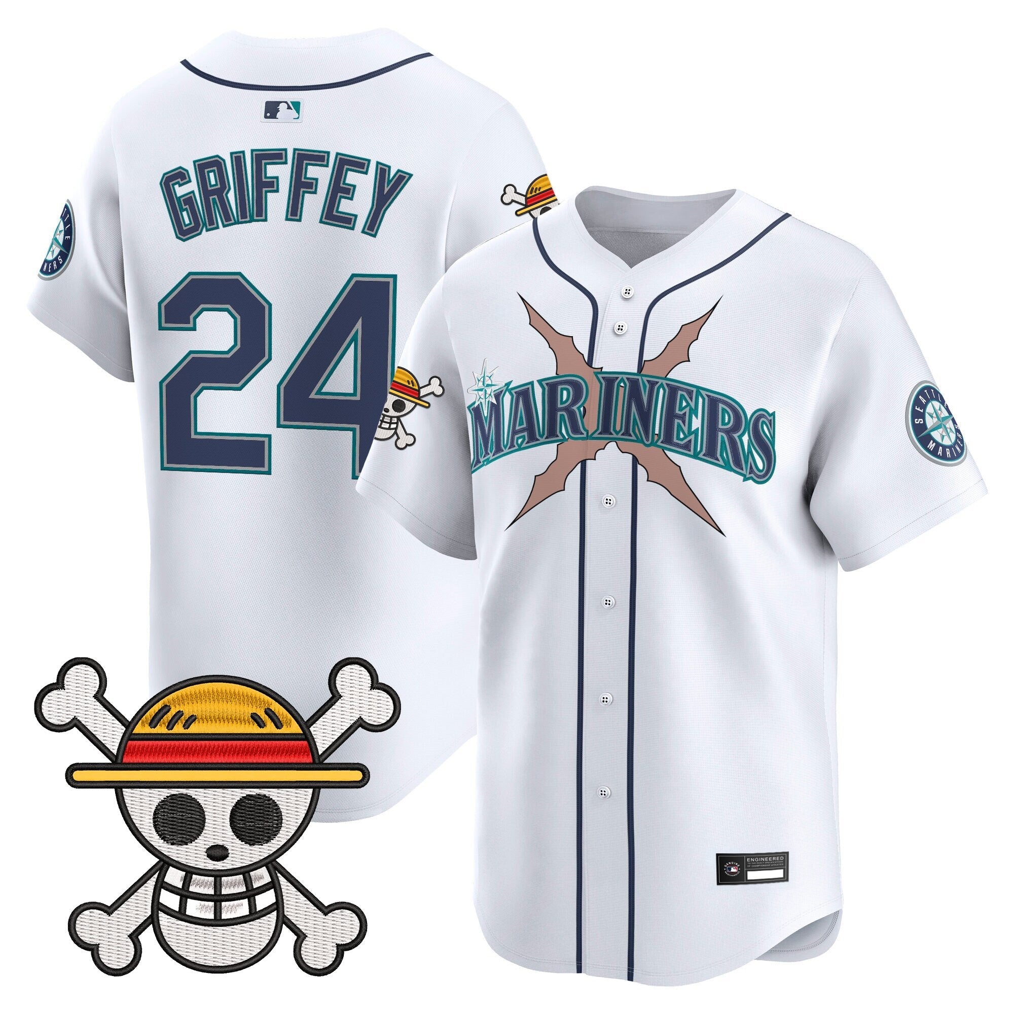 Men's Seattle Mariners x One Piece Vapor Premier Limited Jersey - Stitched