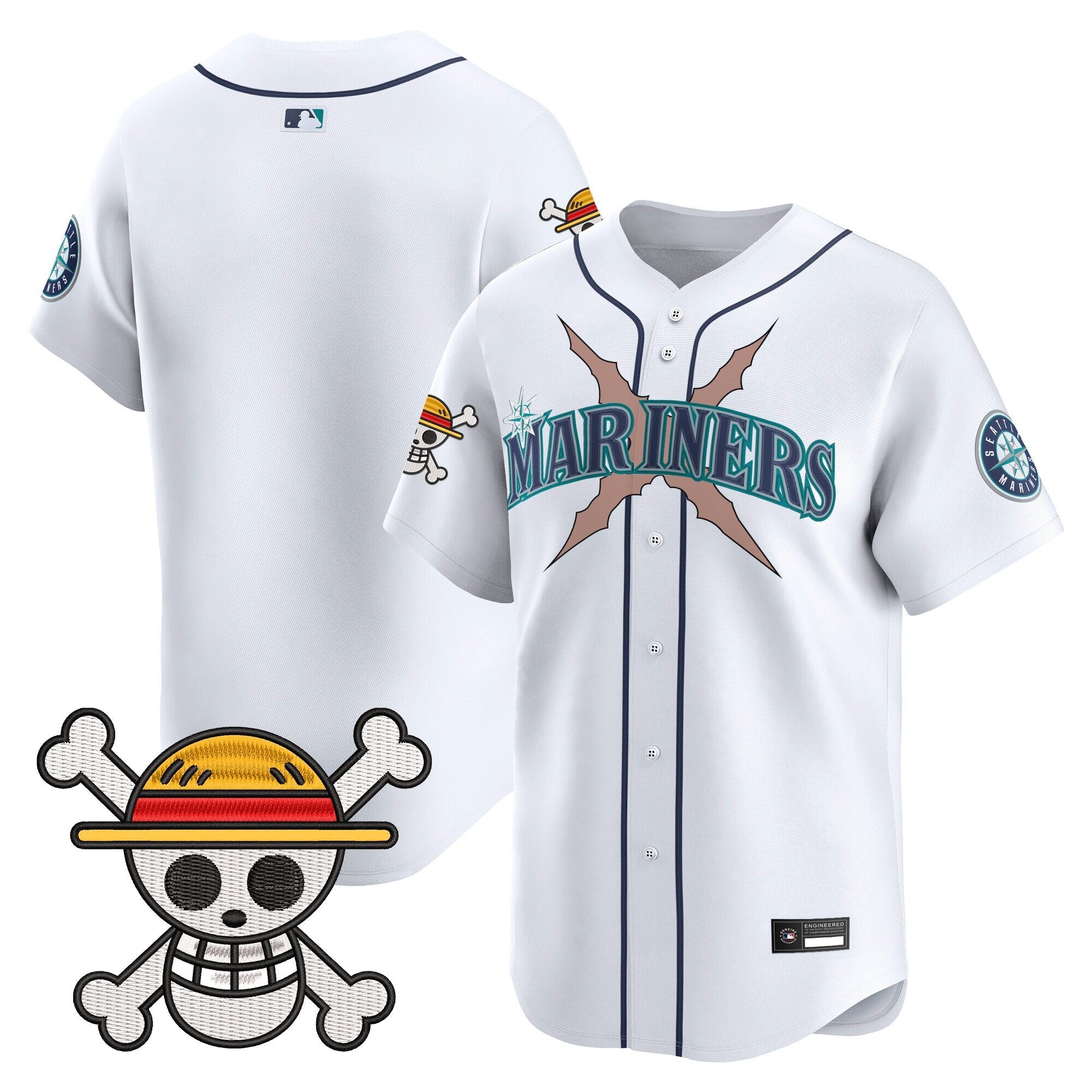 Men's Seattle Mariners x One Piece Vapor Premier Limited Jersey - Stitched