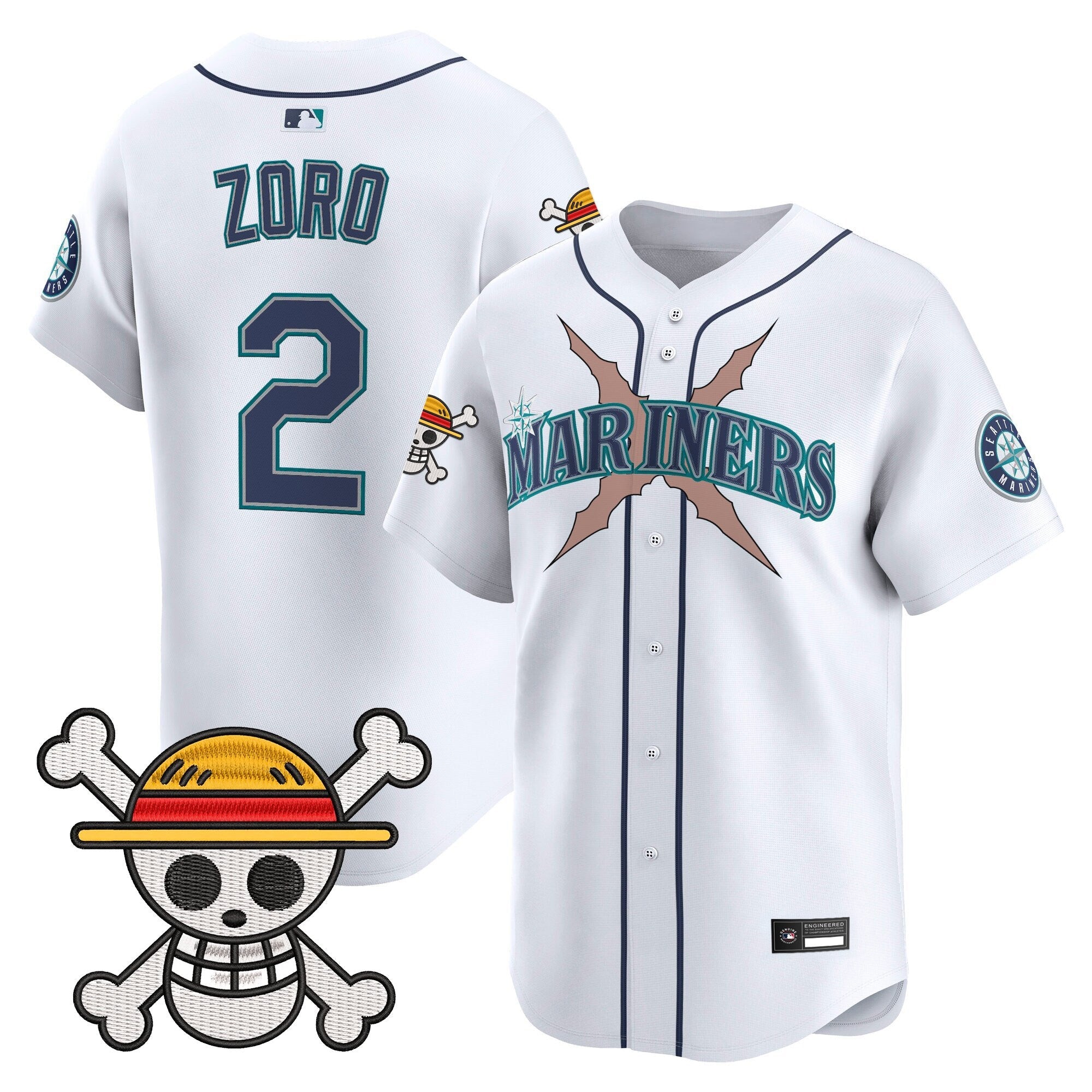 Men's Seattle Mariners x One Piece Vapor Premier Limited Jersey - Stitched