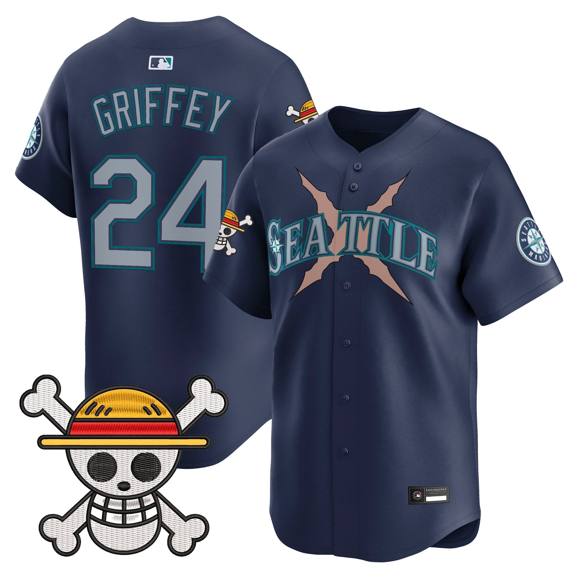 Men's Seattle Mariners x One Piece Vapor Premier Limited Jersey - Stitched