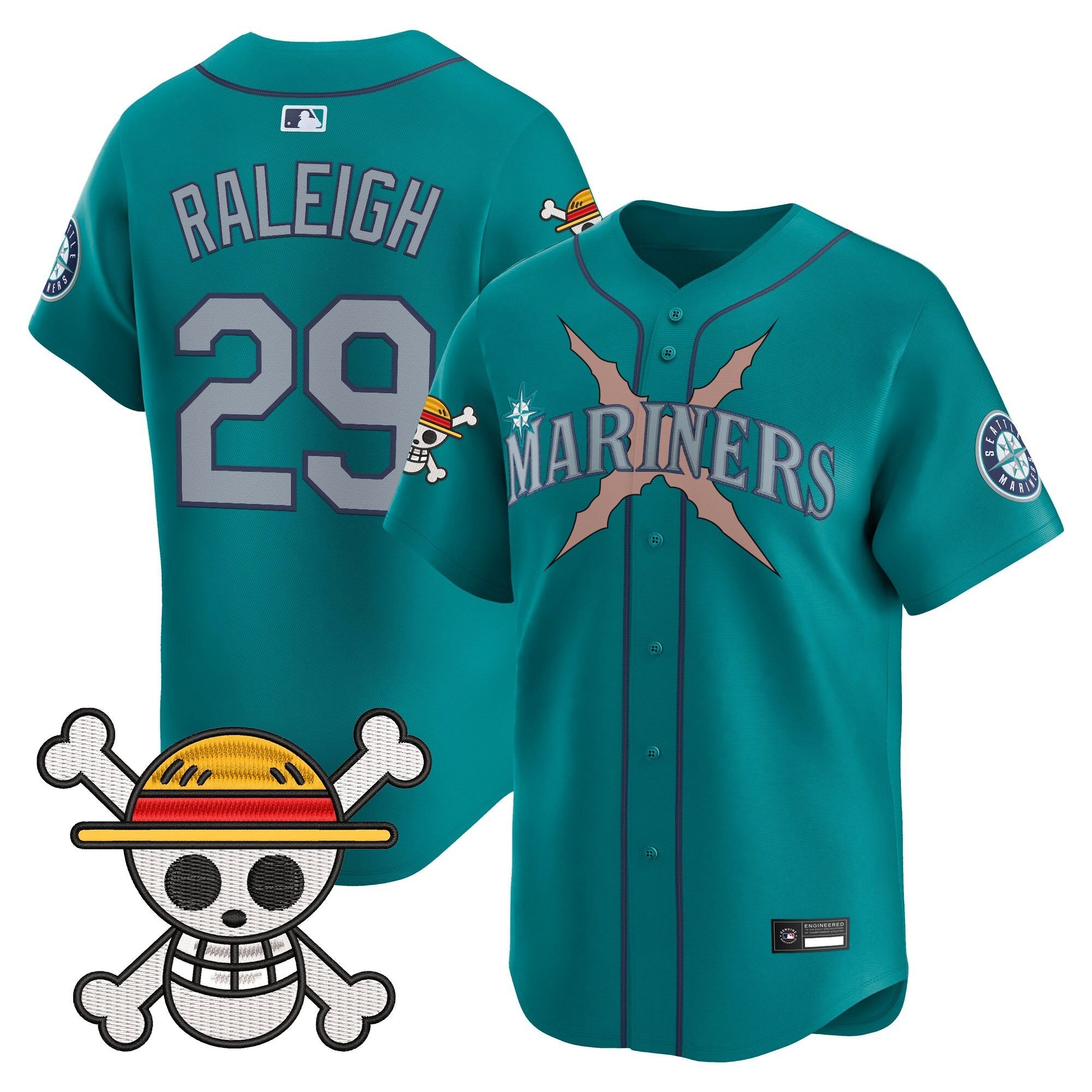Men's Seattle Mariners x One Piece Vapor Premier Limited Jersey - Stitched