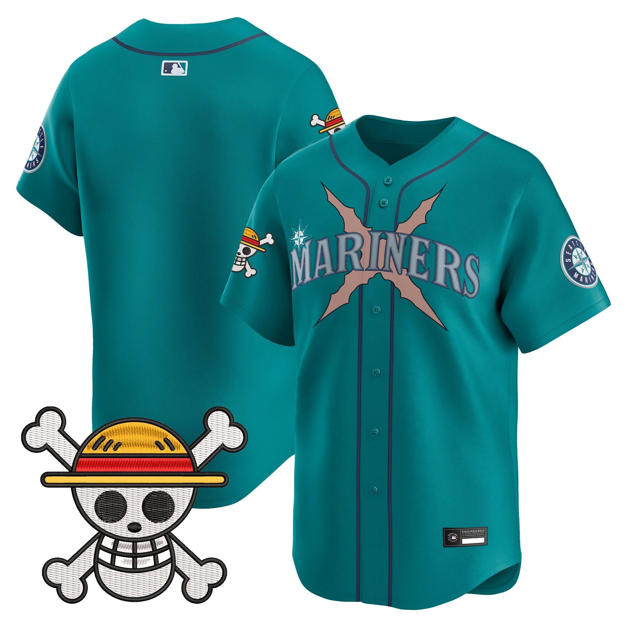 Men's Seattle Mariners x One Piece Vapor Premier Limited Jersey - Stitched