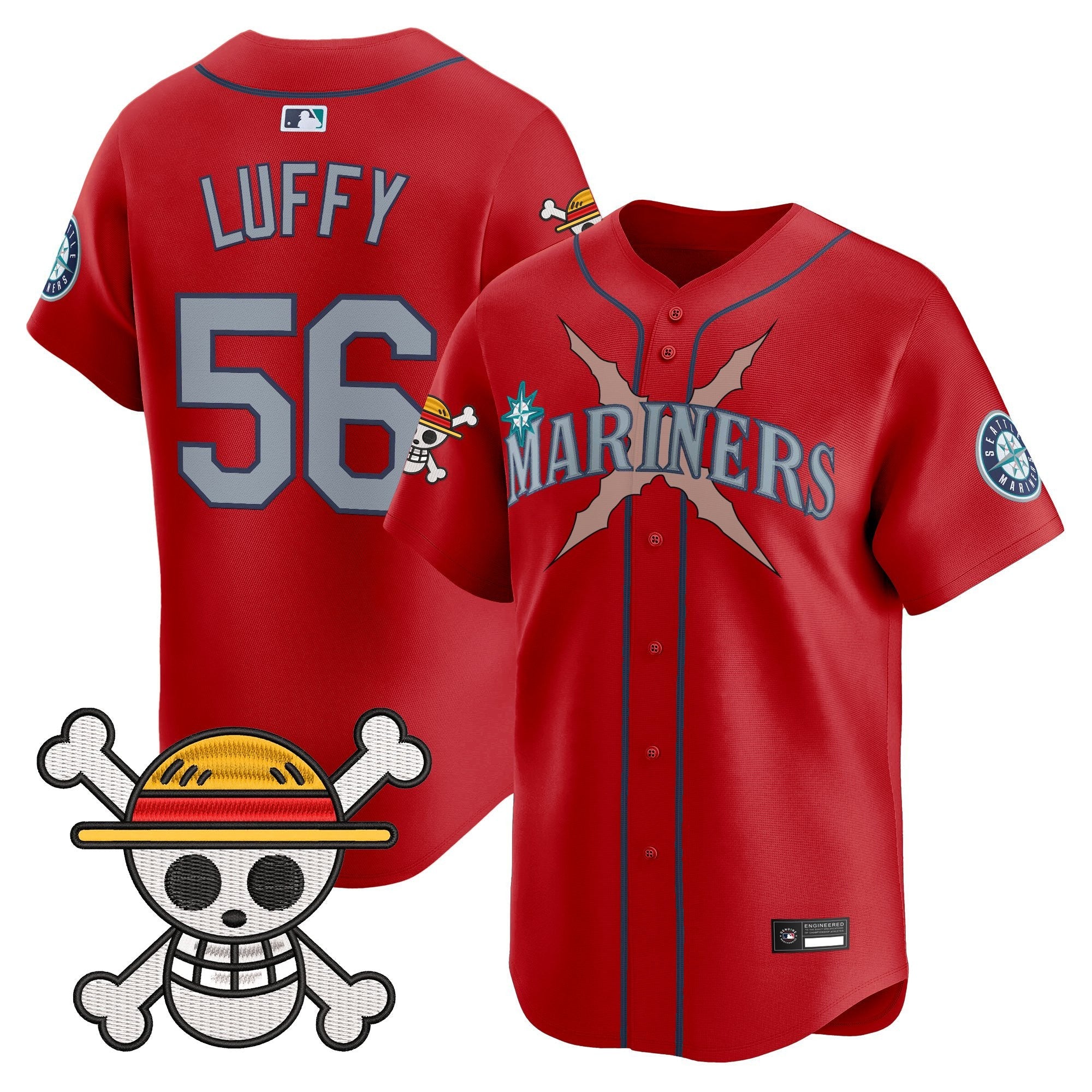 Men's Seattle Mariners x One Piece Vapor Premier Limited Jersey - Stitched