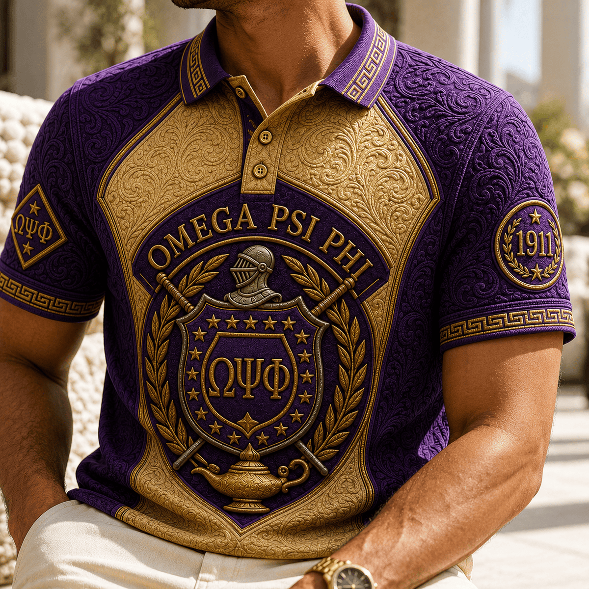 PREMIUM OMPP EMBOSS POLO SHIRT HQH