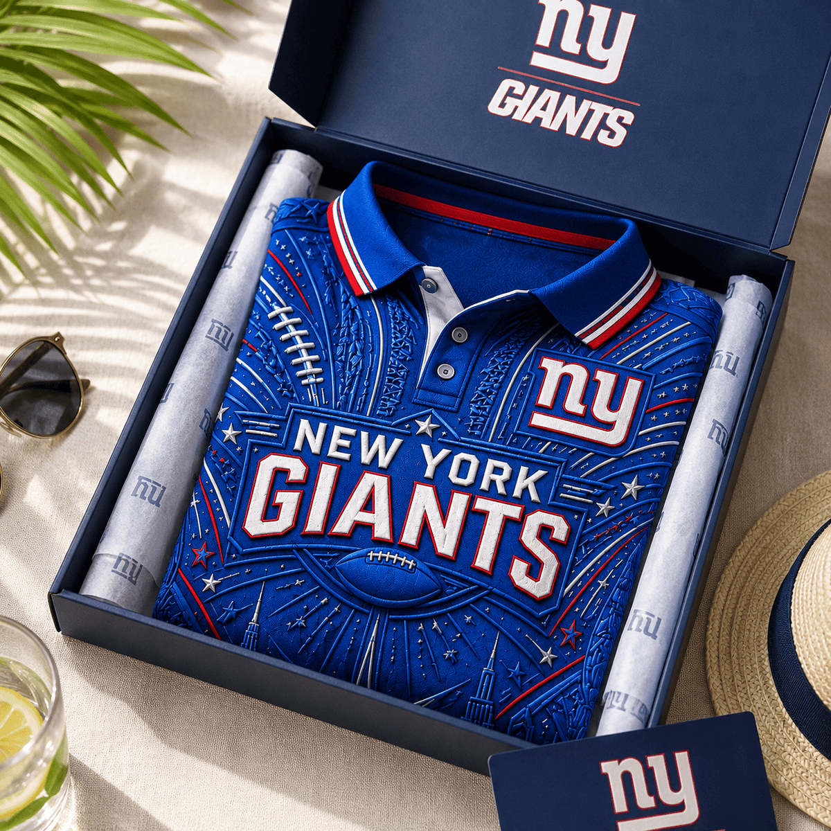 PREMIUM NYG EMBOSS POLO SHIRT NTVA