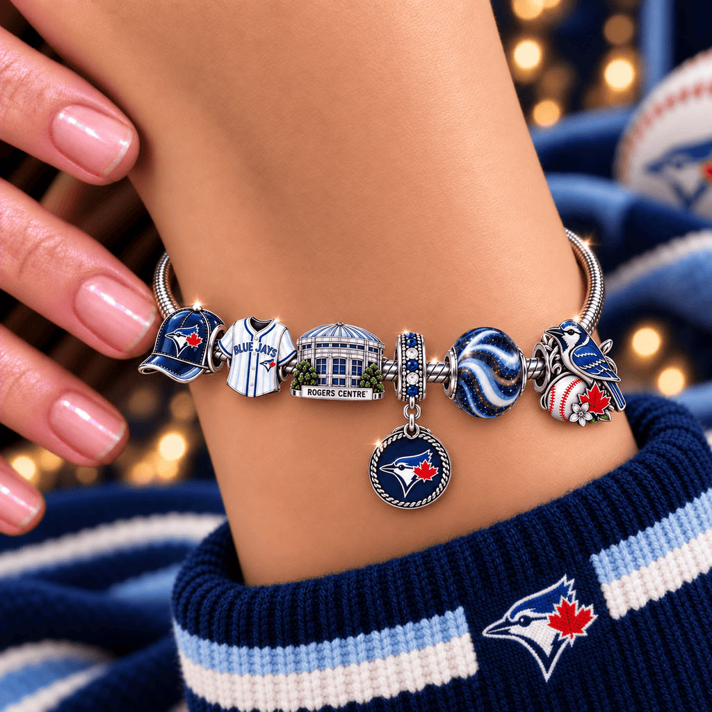 TBJ Silver Charm Bracelet Set NHVH